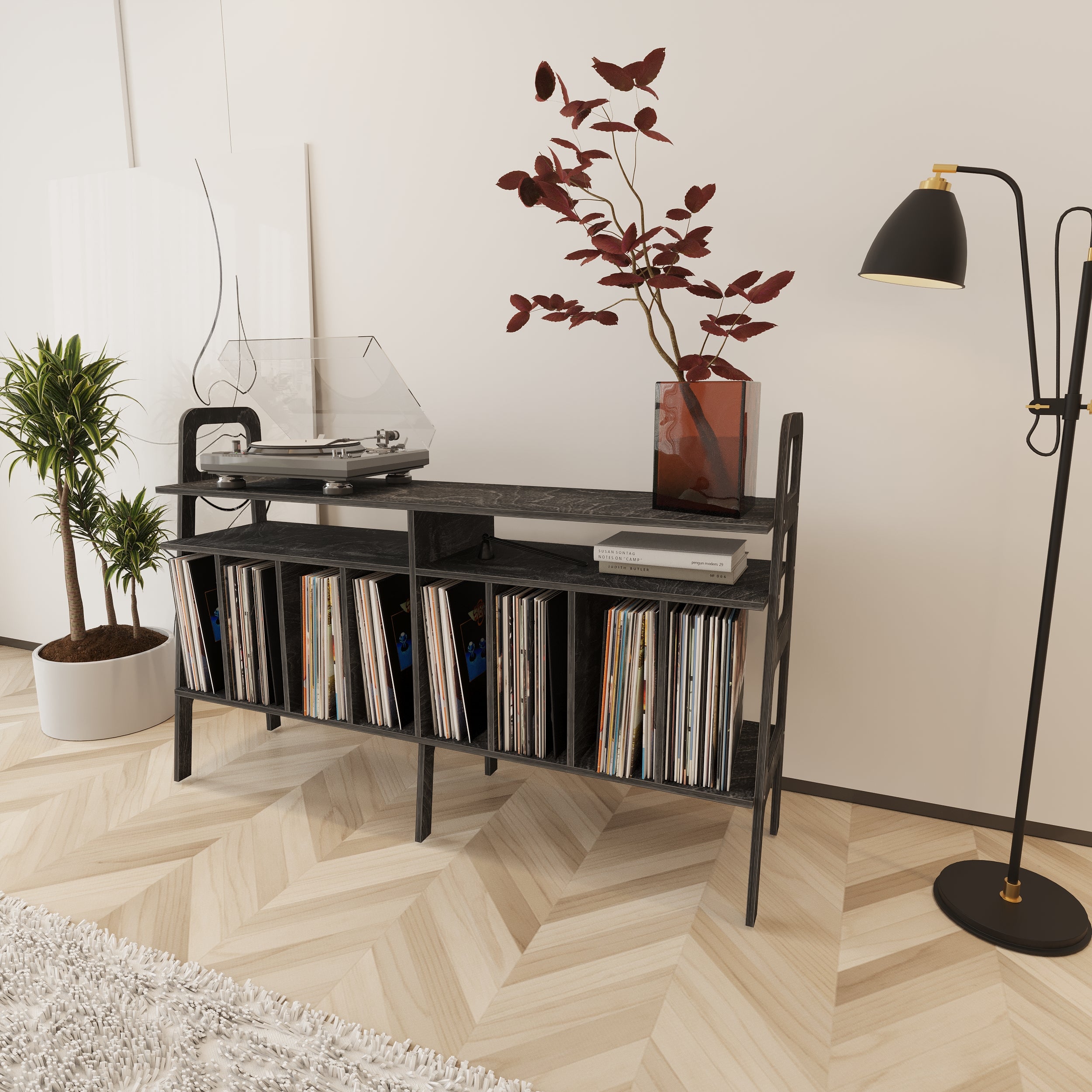 Buzz Record Player Stand Furniture With Storage