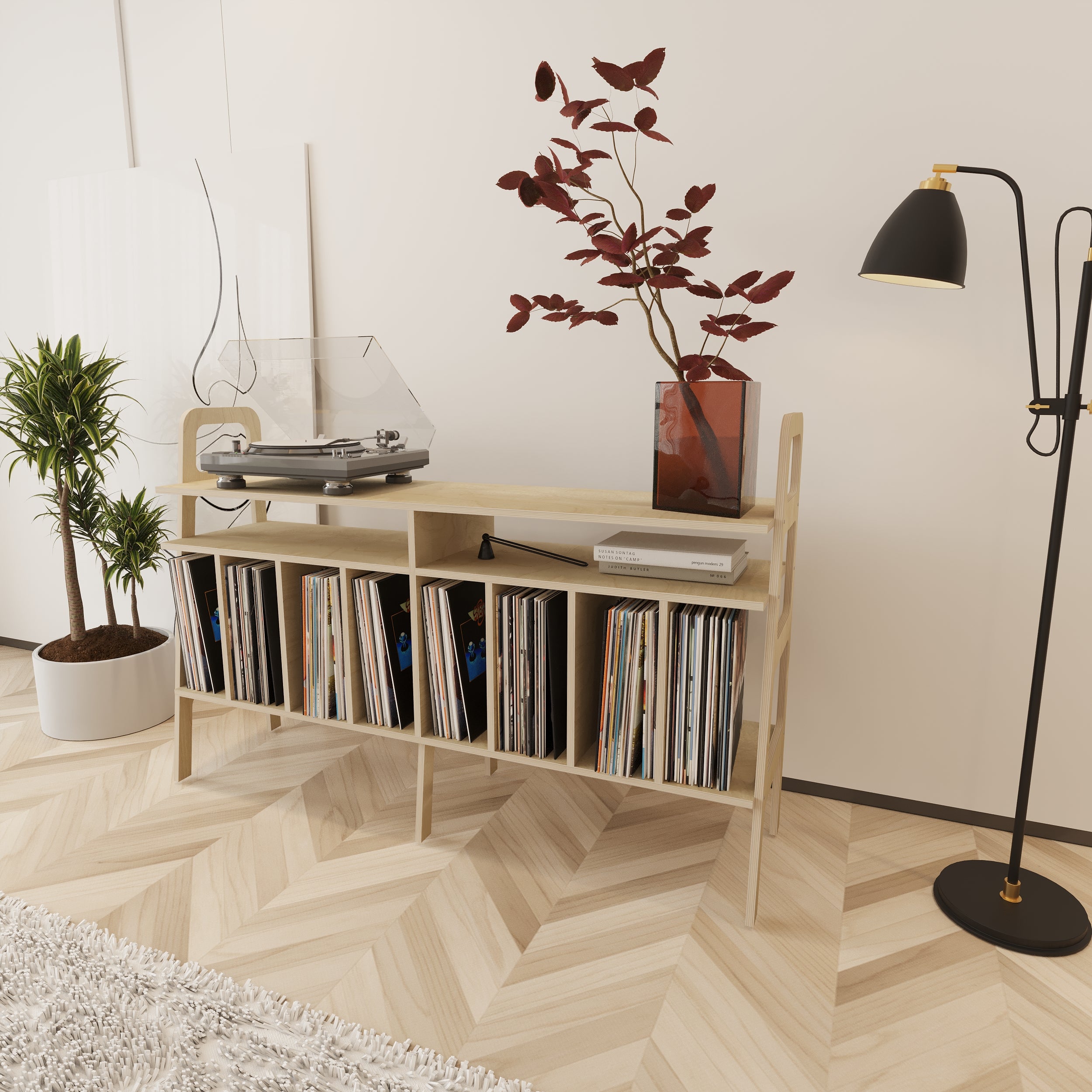 Buzz Record Player Stand Furniture With Storage