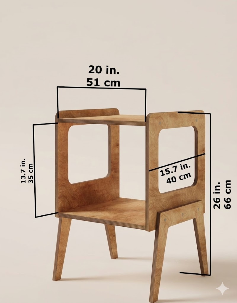 Chord Record Player Stand & Vinyl Storage