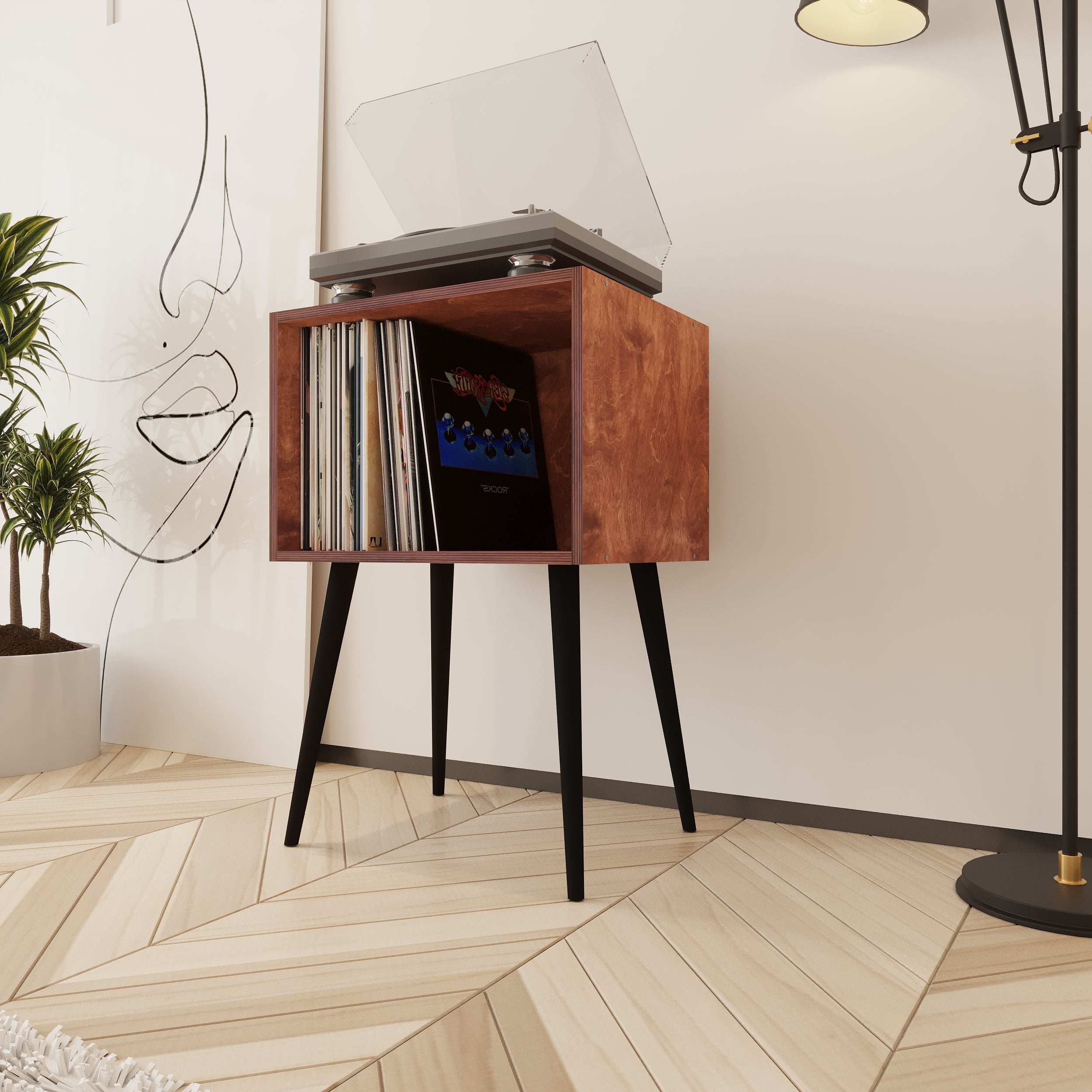 Serenade Meuble Vinyle & Rangement Vinyle
