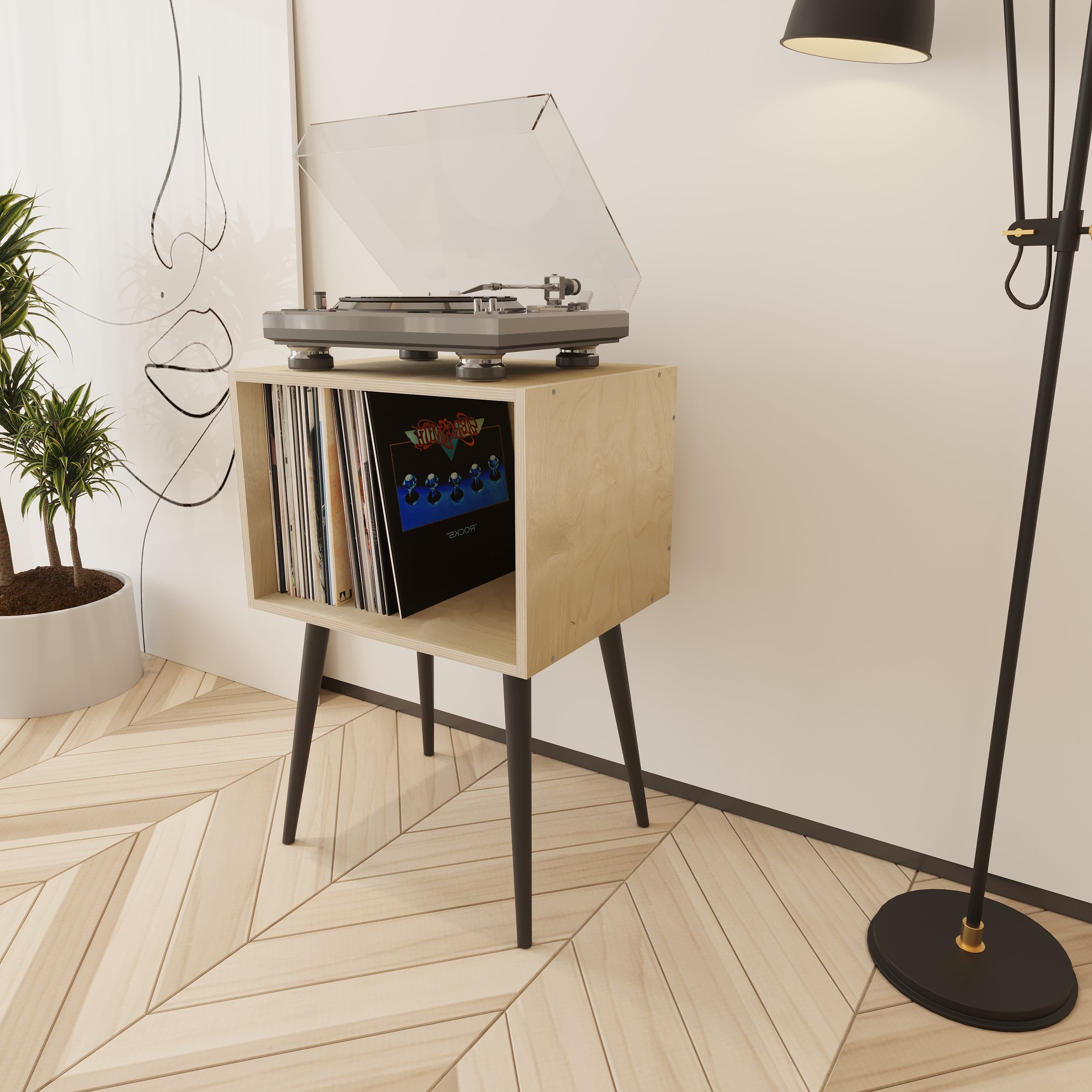 Serenade Meuble Vinyle & Rangement Vinyle