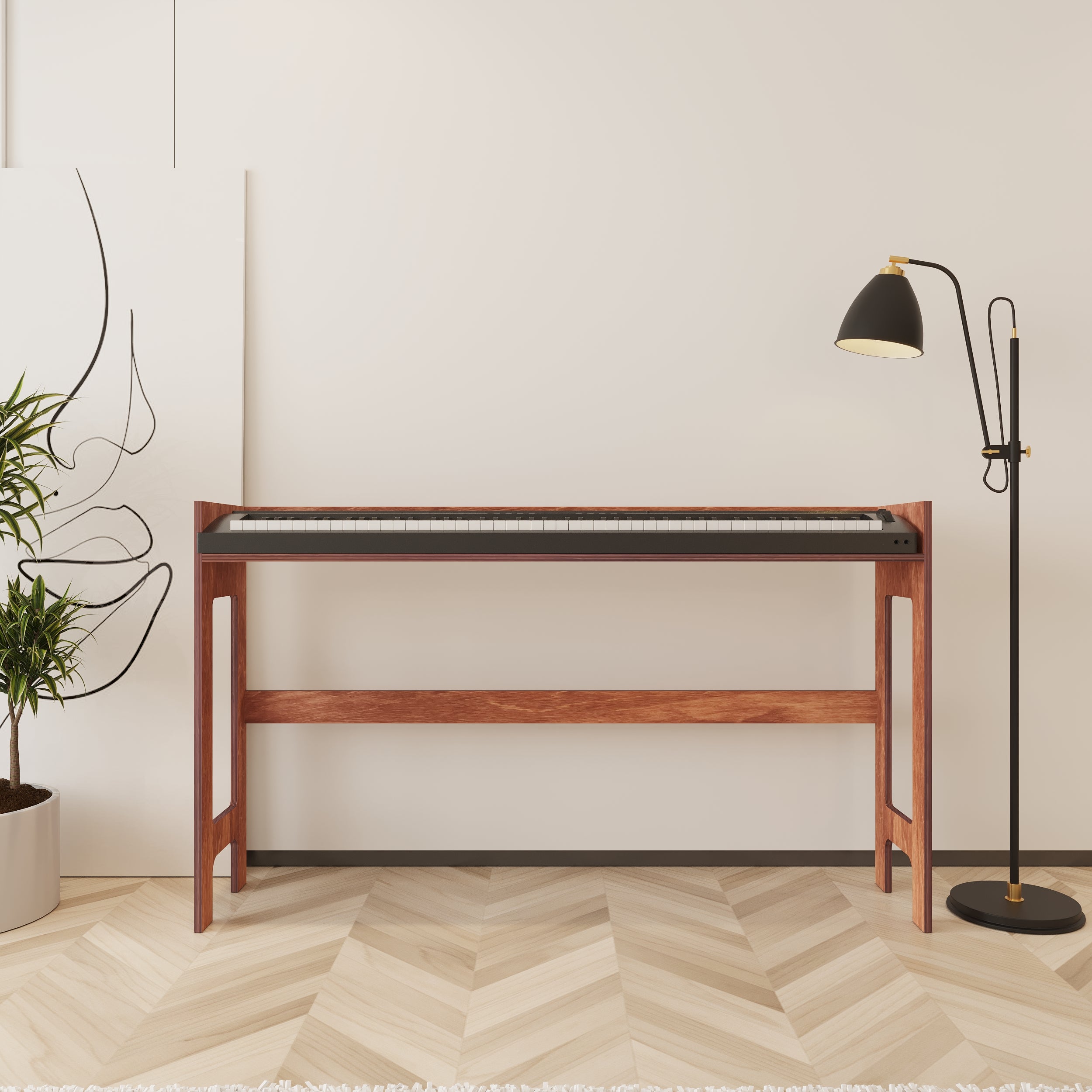 Muse Wooden Keyboard & Piano Stand