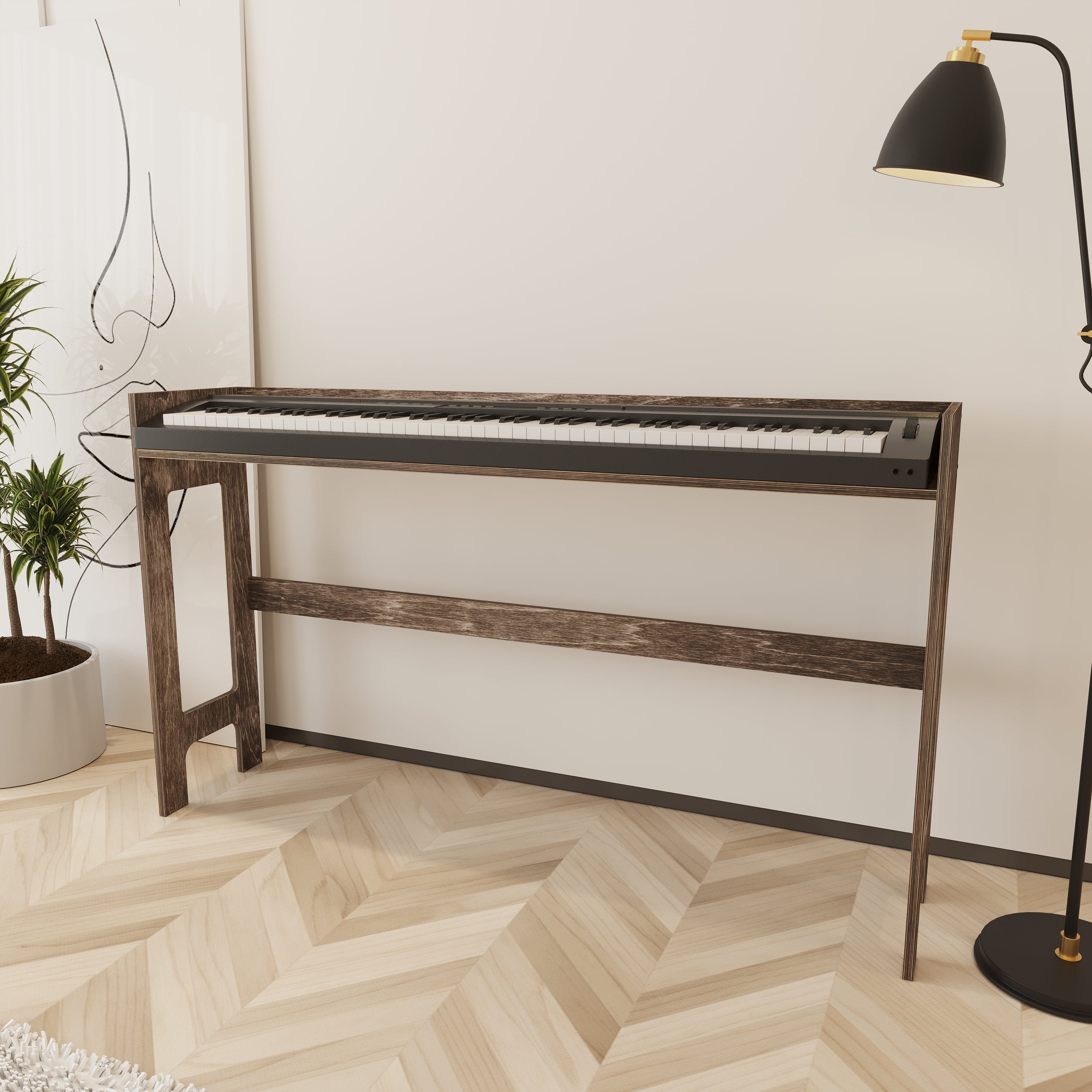 Muse Wooden Keyboard & Piano Stand