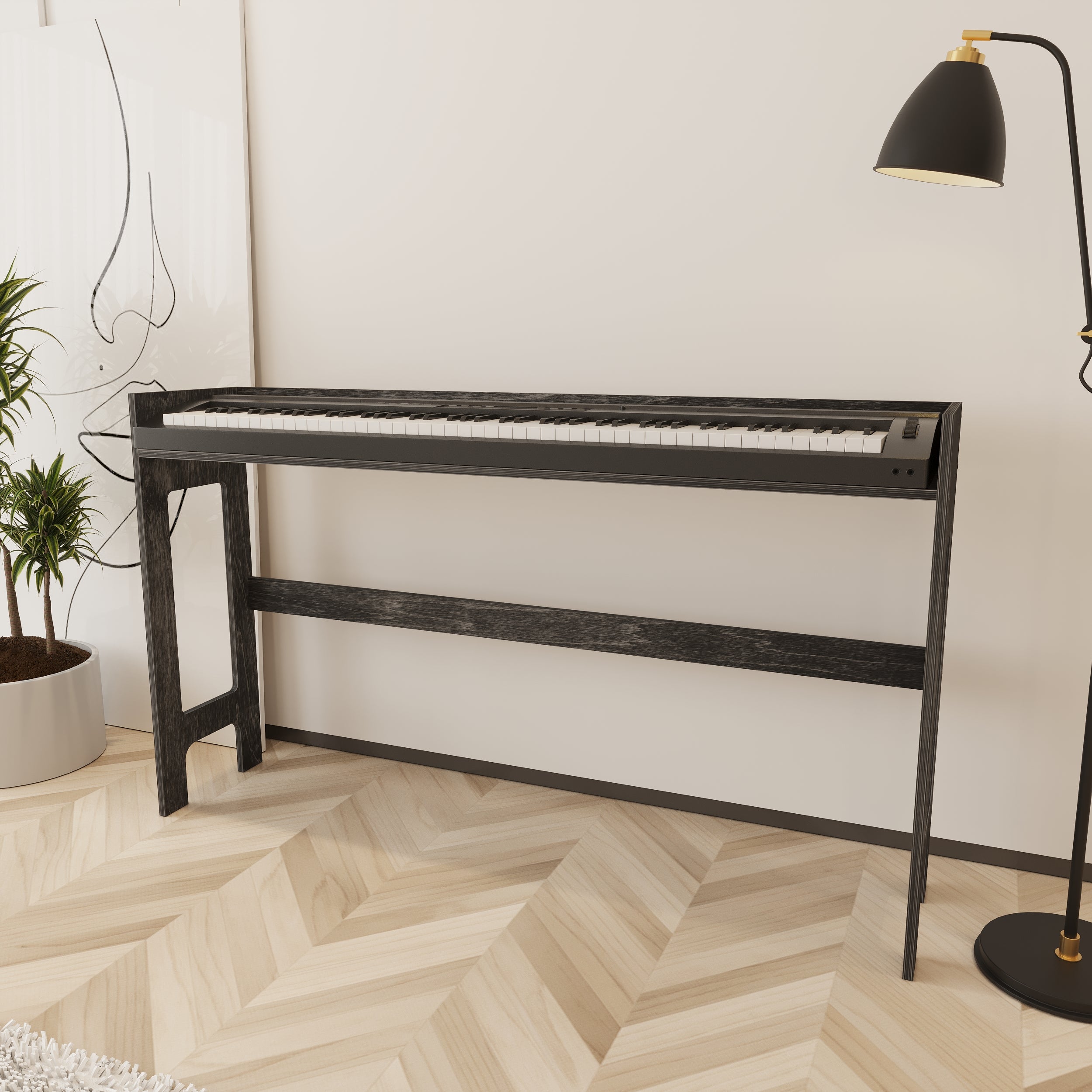 Muse Wooden Keyboard & Piano Stand