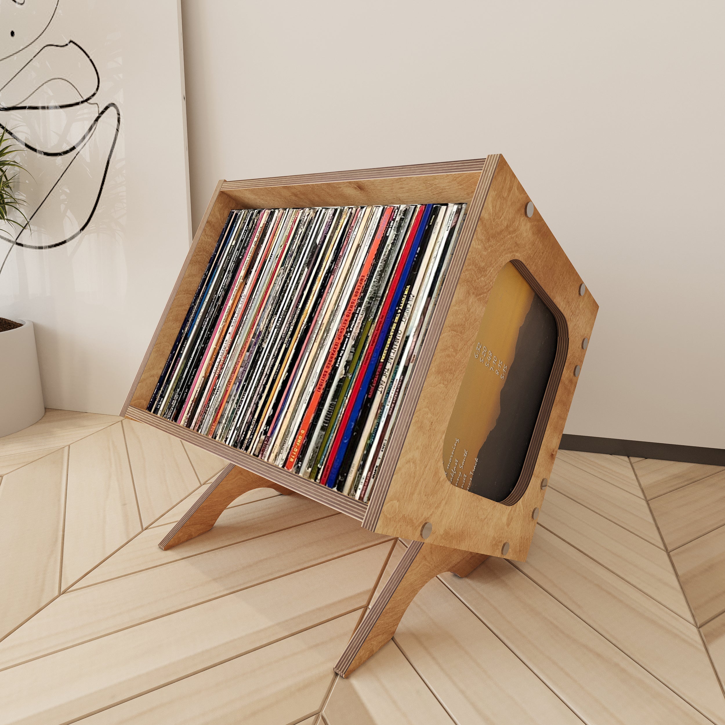 Overture Vinyl Record Storage Cabinet