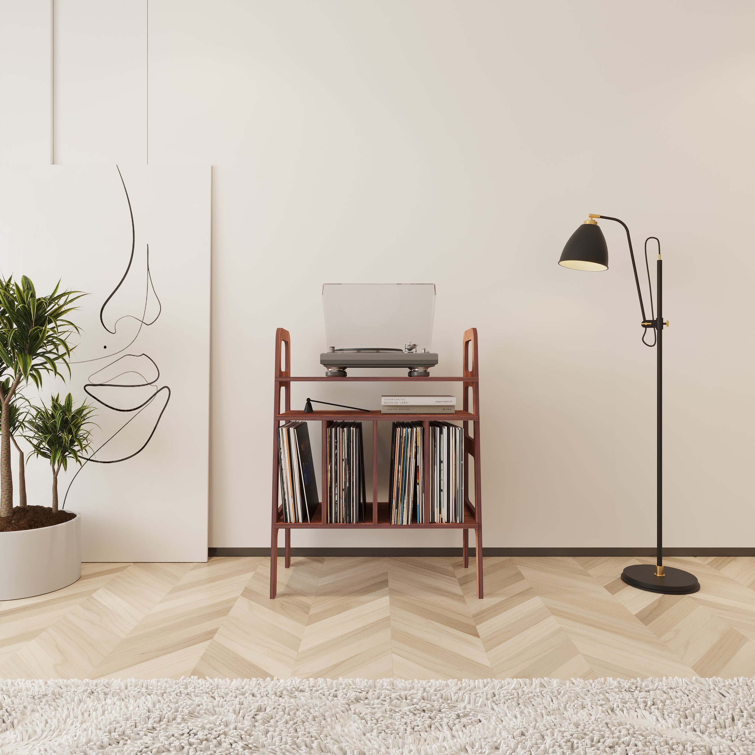 Sharp Record Player Stand