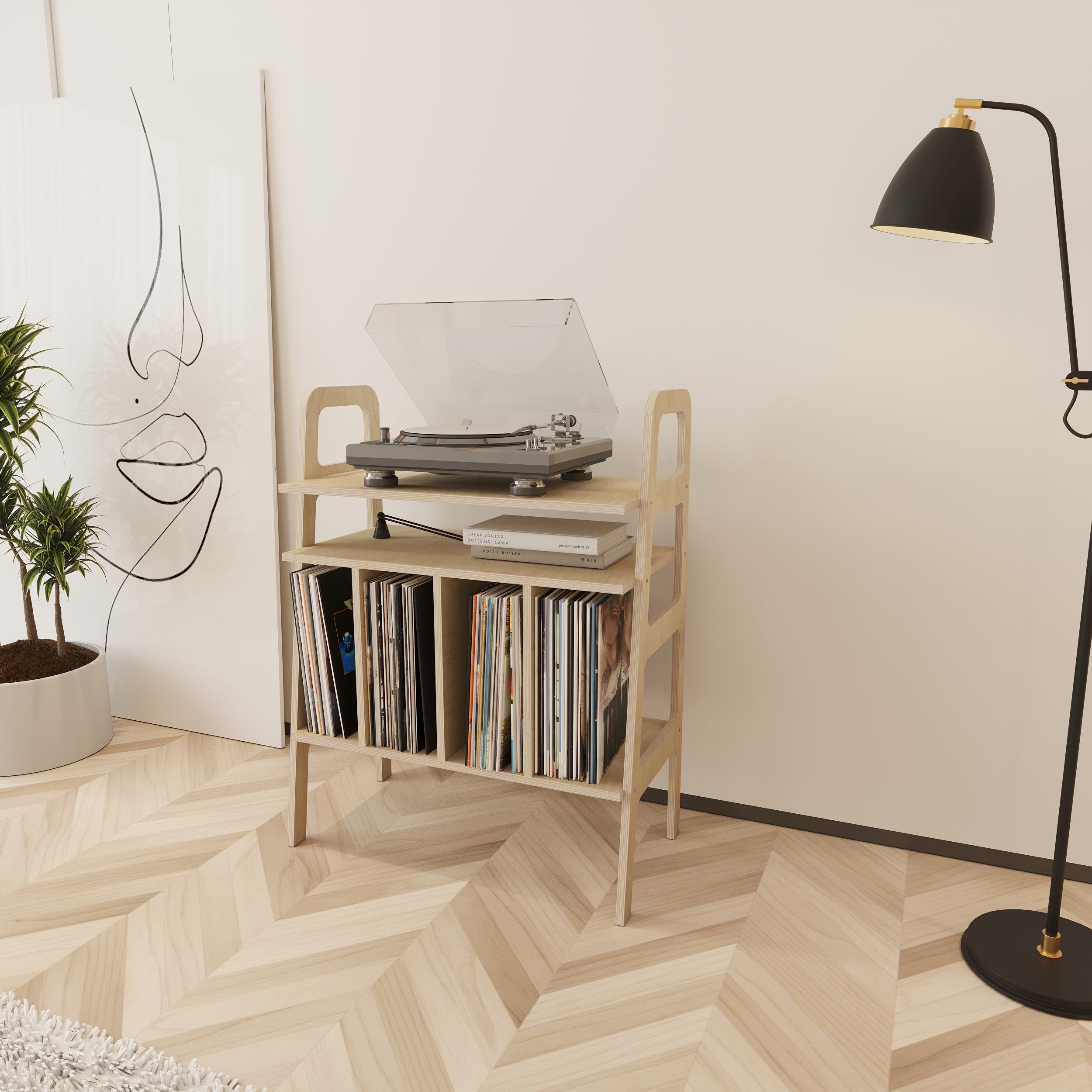 Sharp Record Player Stand