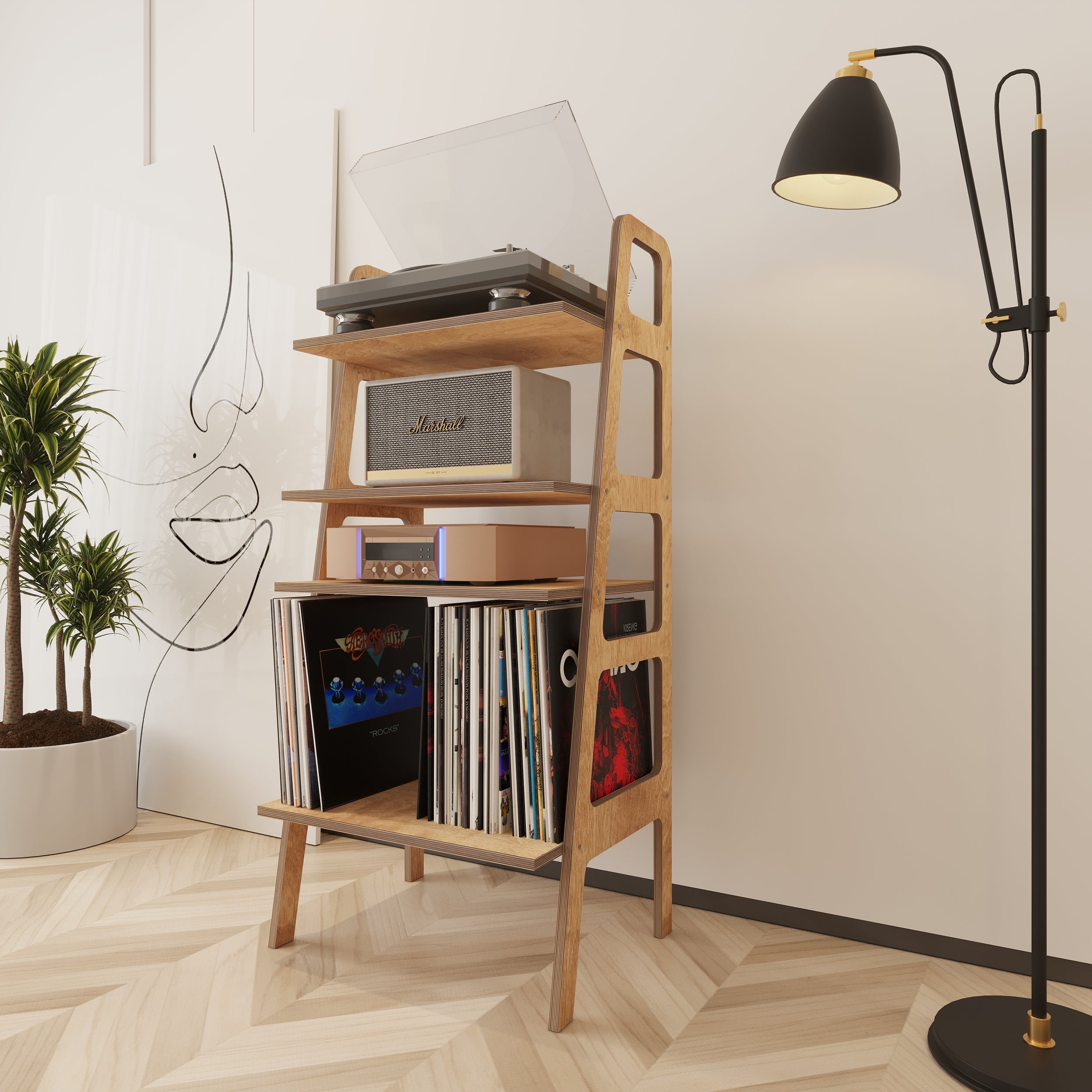 Solo Record Player Stand