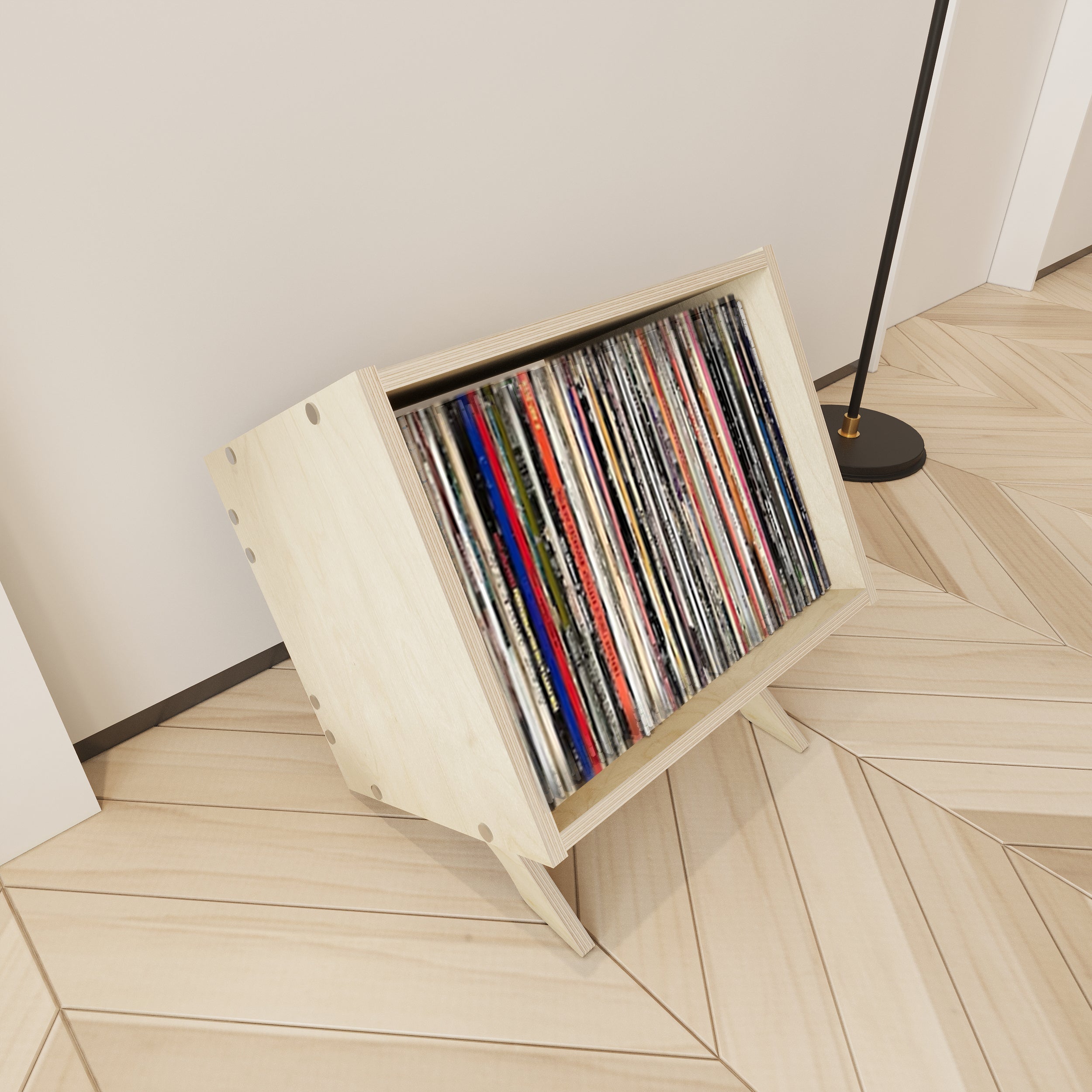 Vivace Vinyl Record Storage Cabinet