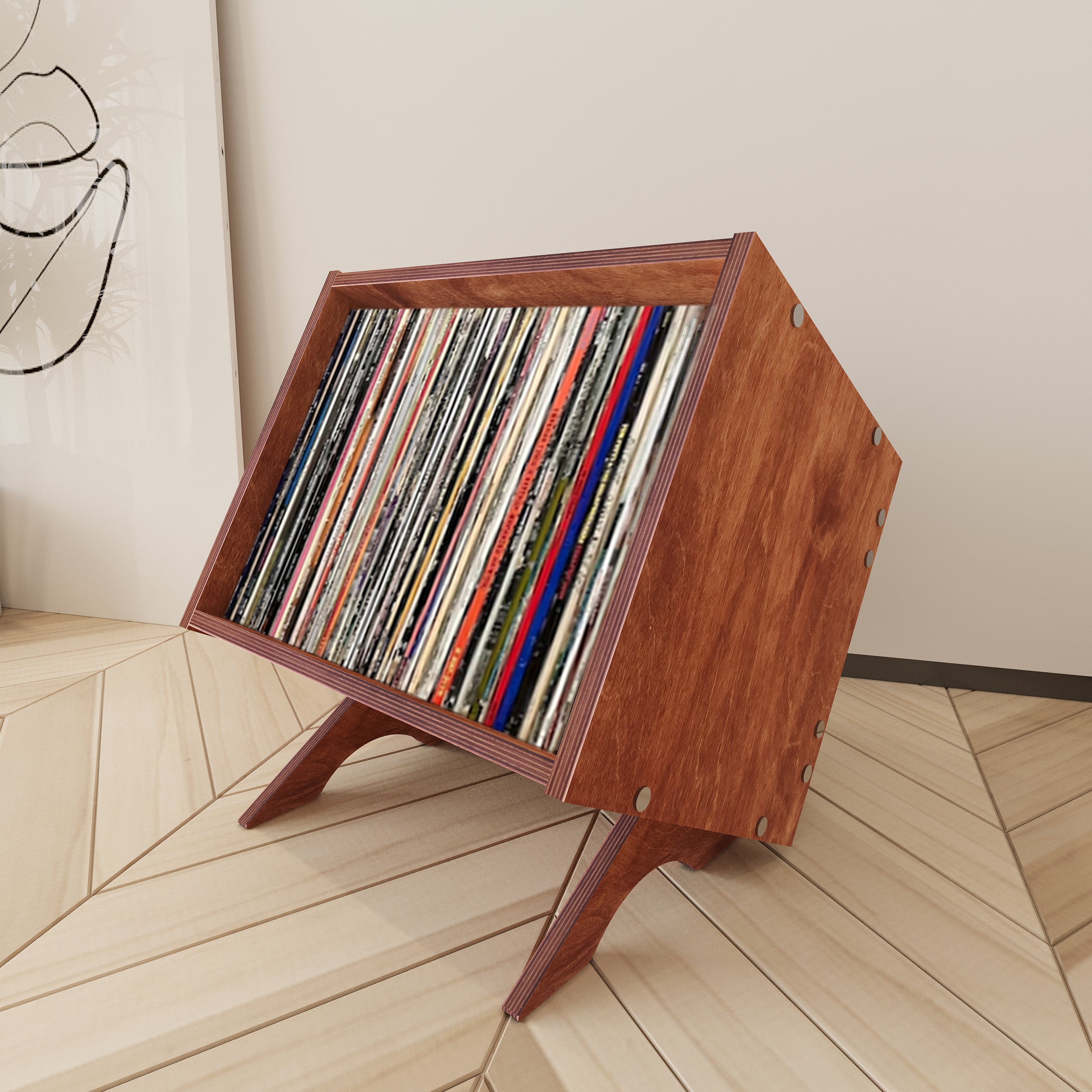 Vivace Vinyl Record Storage Cabinet