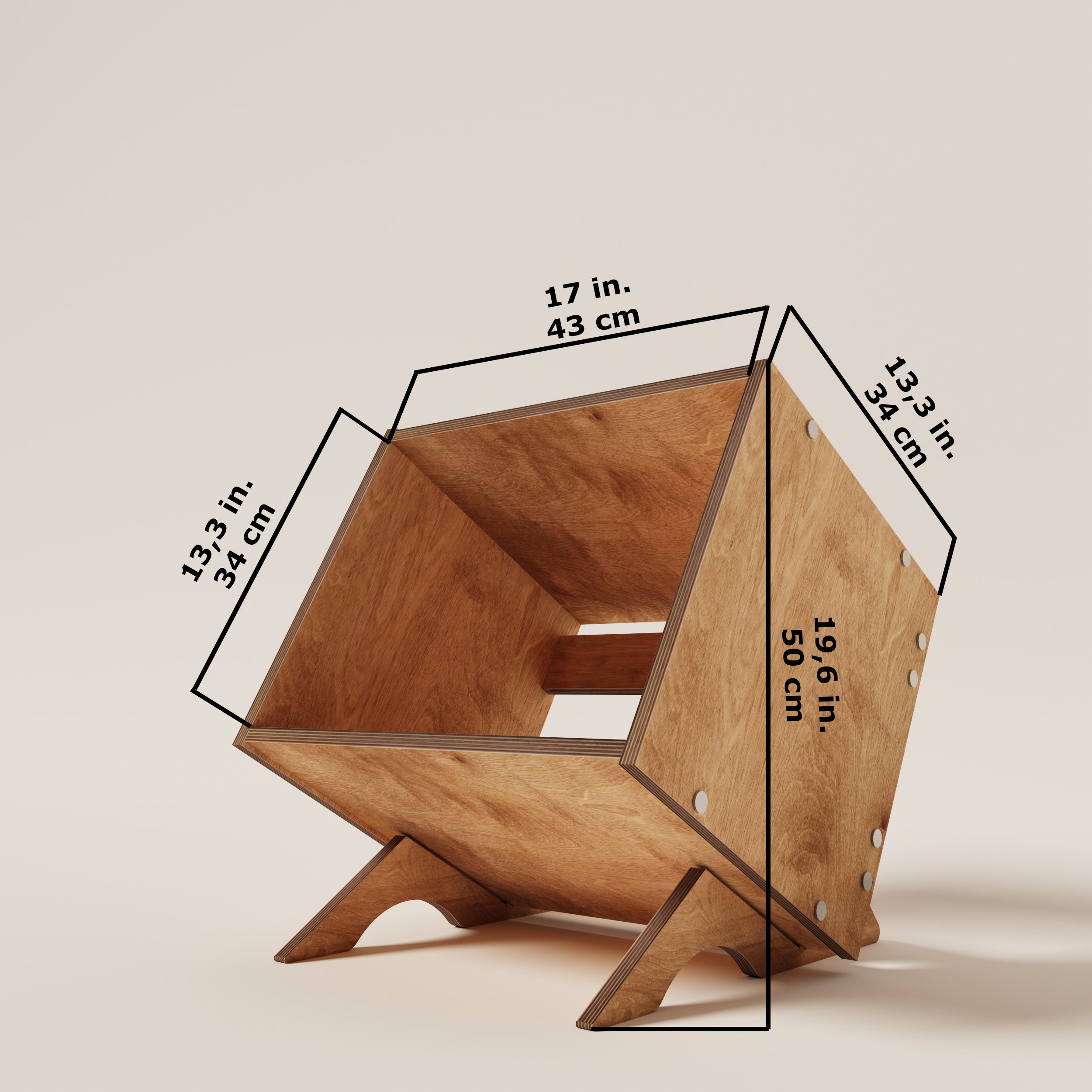 Vivace Vinyl Record Storage Cabinet