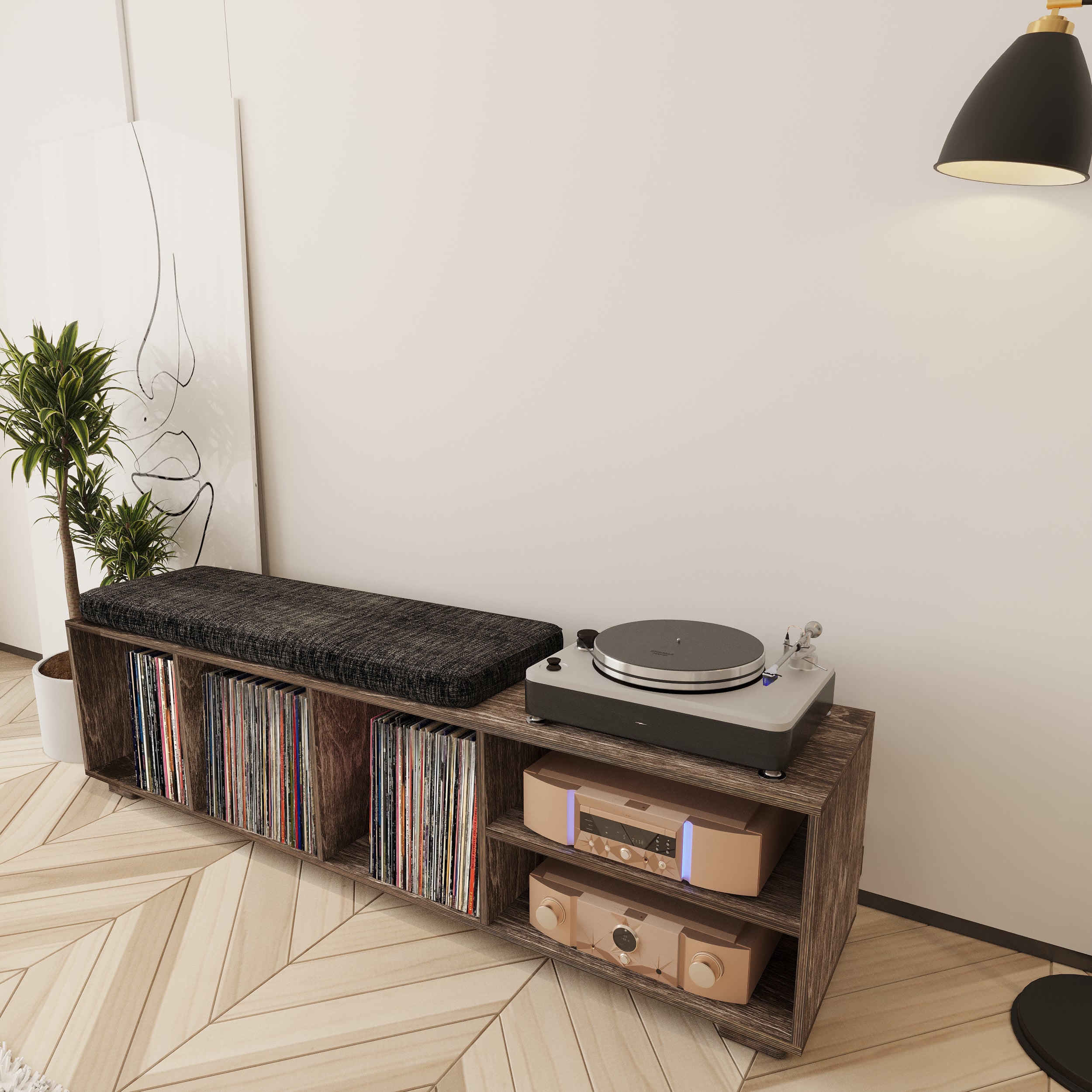 Allegro Meuble Vinyle & Rangement Vinyle