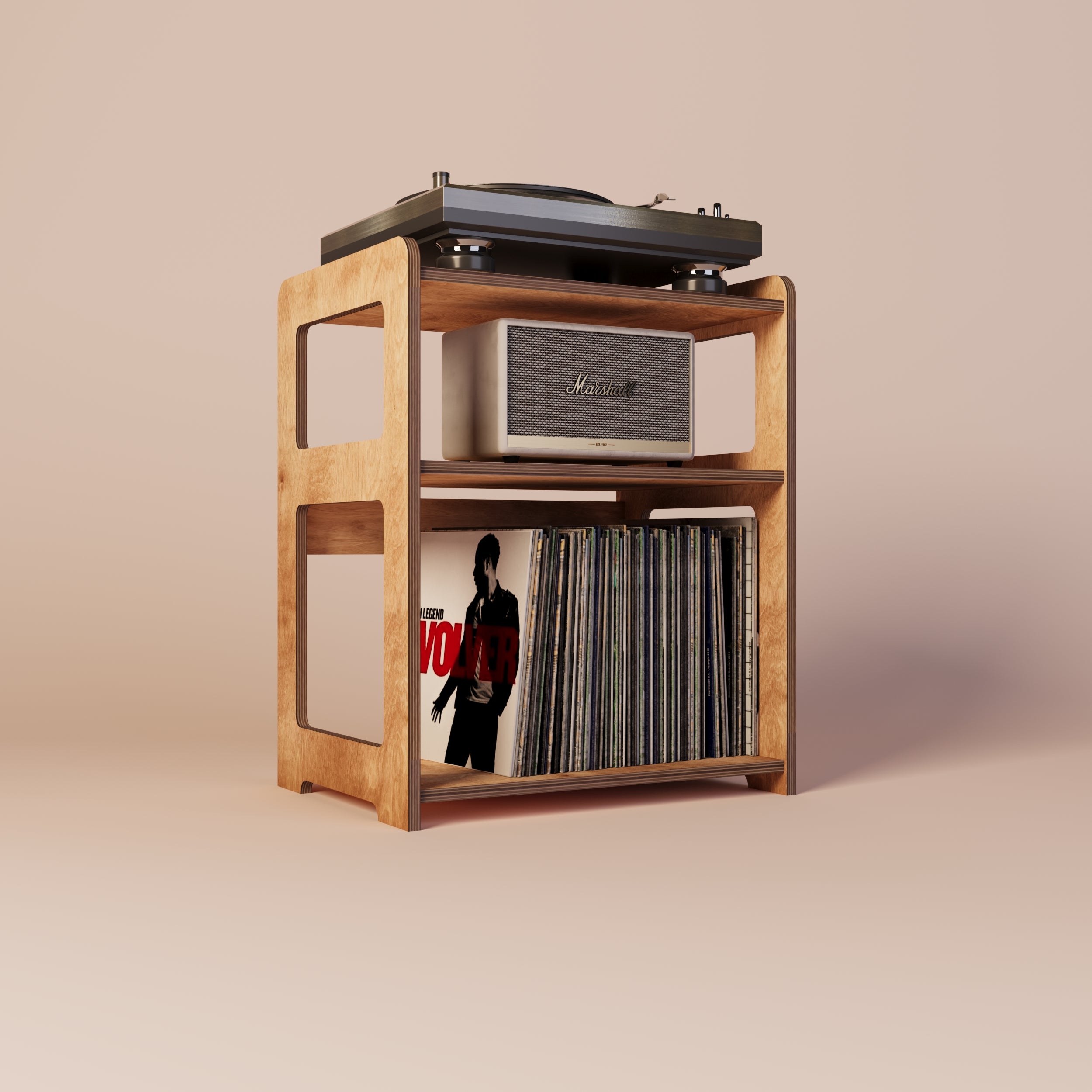 Cadence Meuble Vinyle & Rangement Vinyle