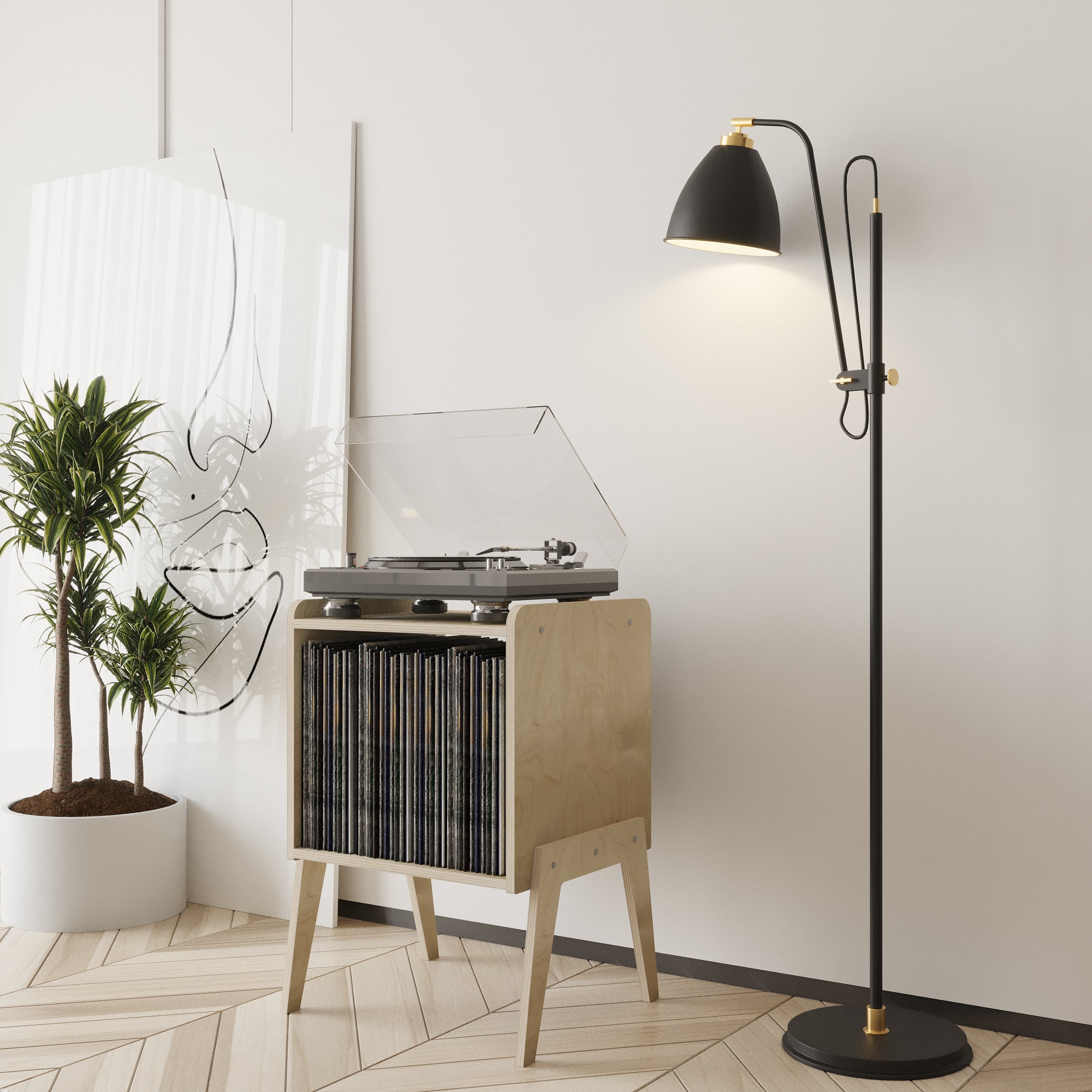 Serenade Meuble Vinyle & Rangement Vinyle