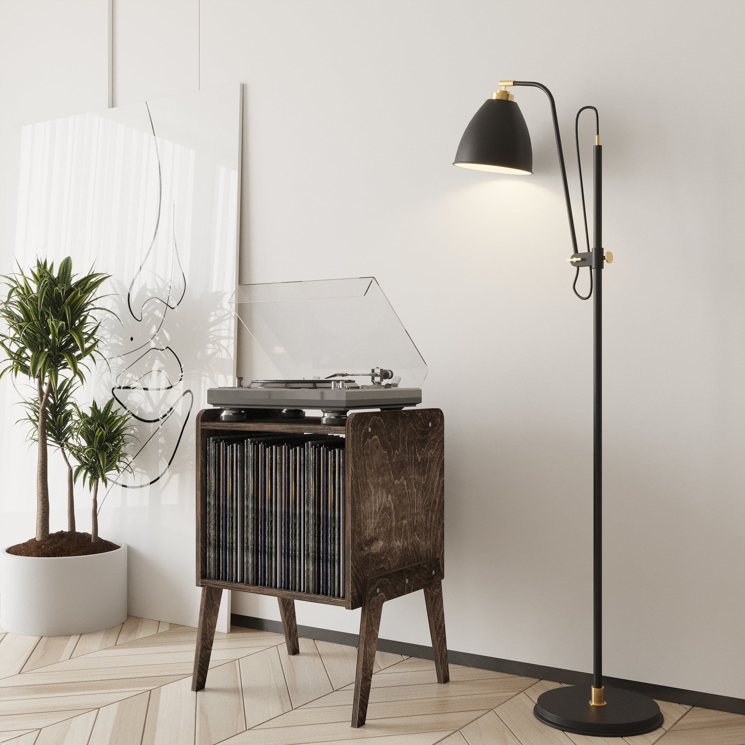 Serenade Meuble Vinyle & Rangement Vinyle