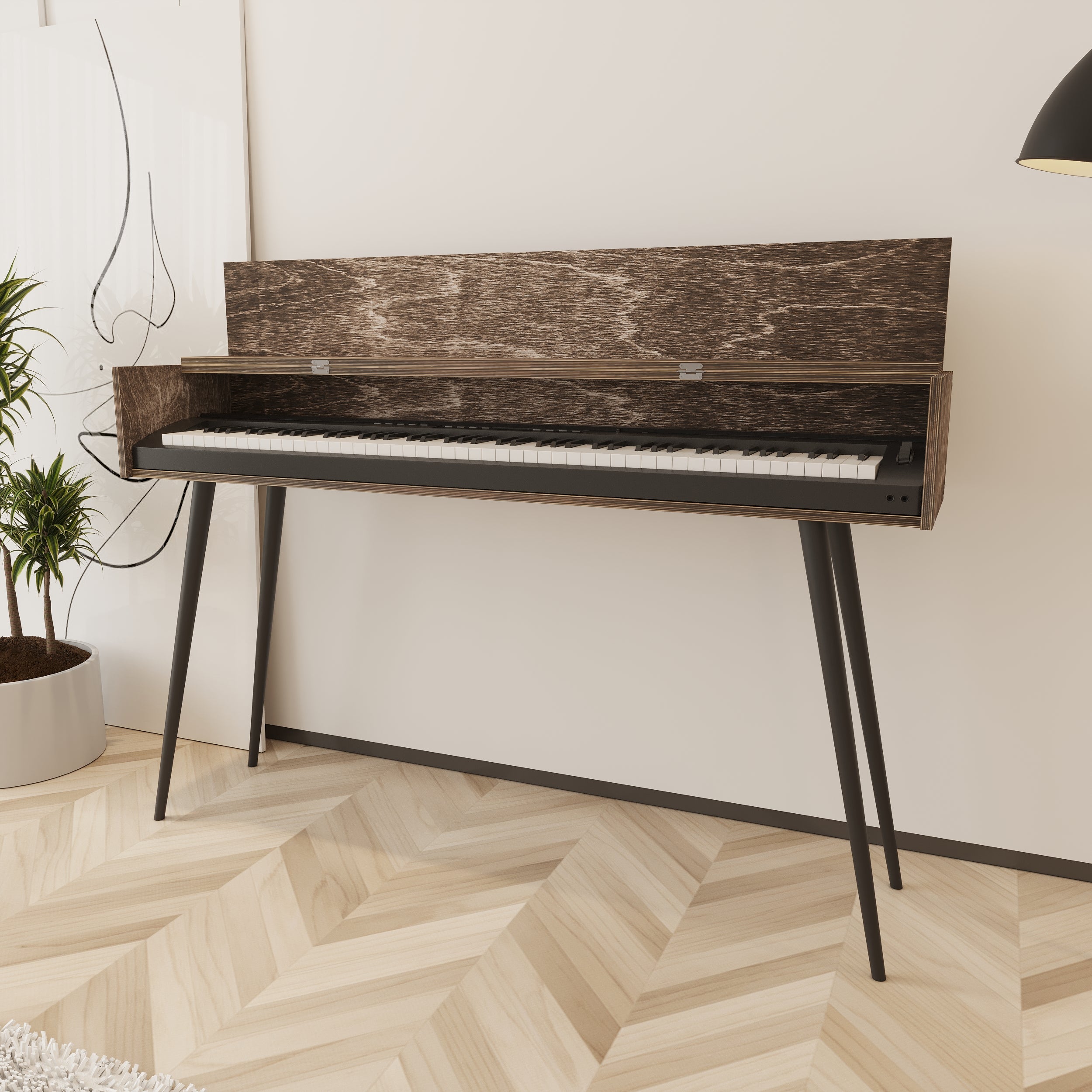 Stack Wooden Keyboard & Piano Stand