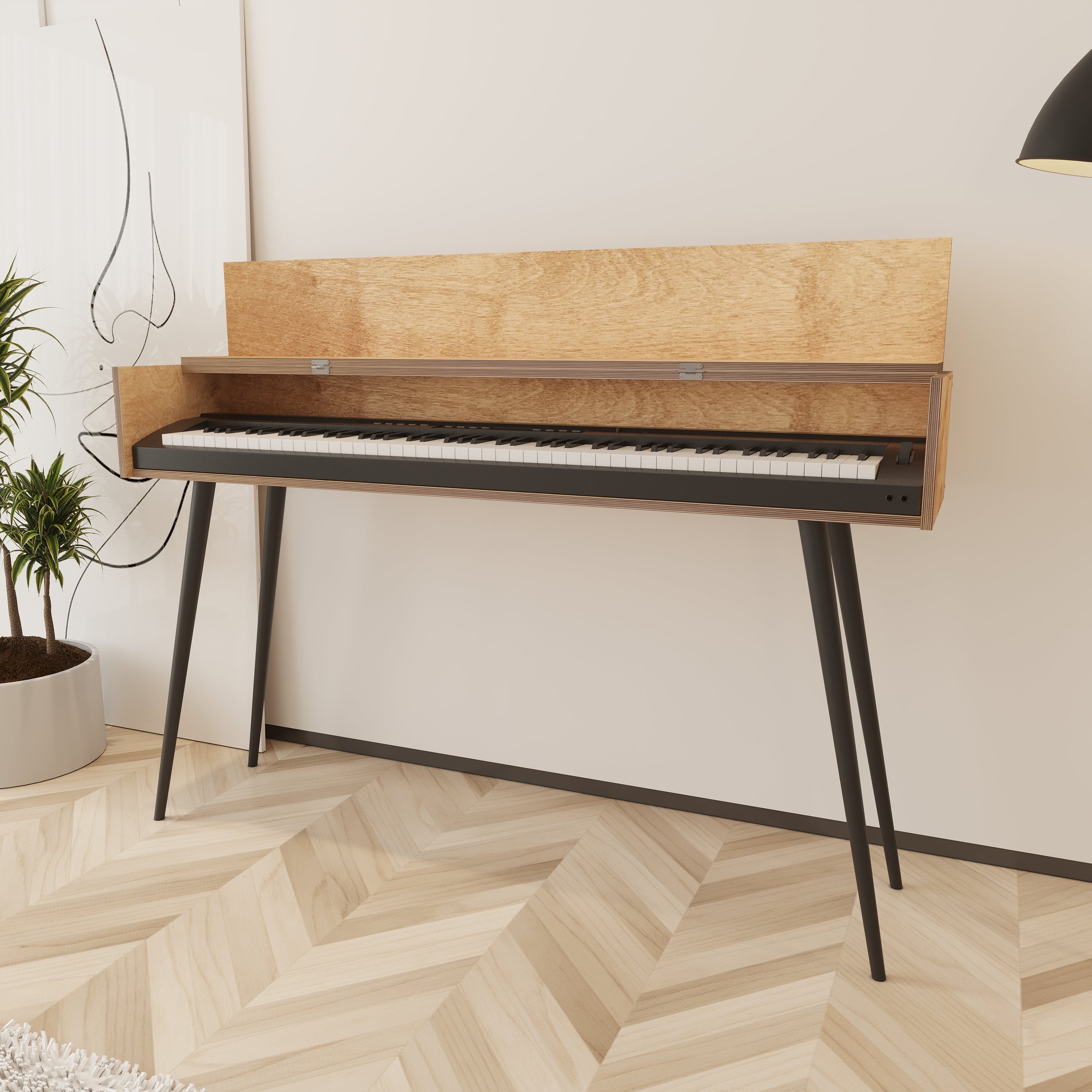 Stack Wooden Keyboard & Piano Stand