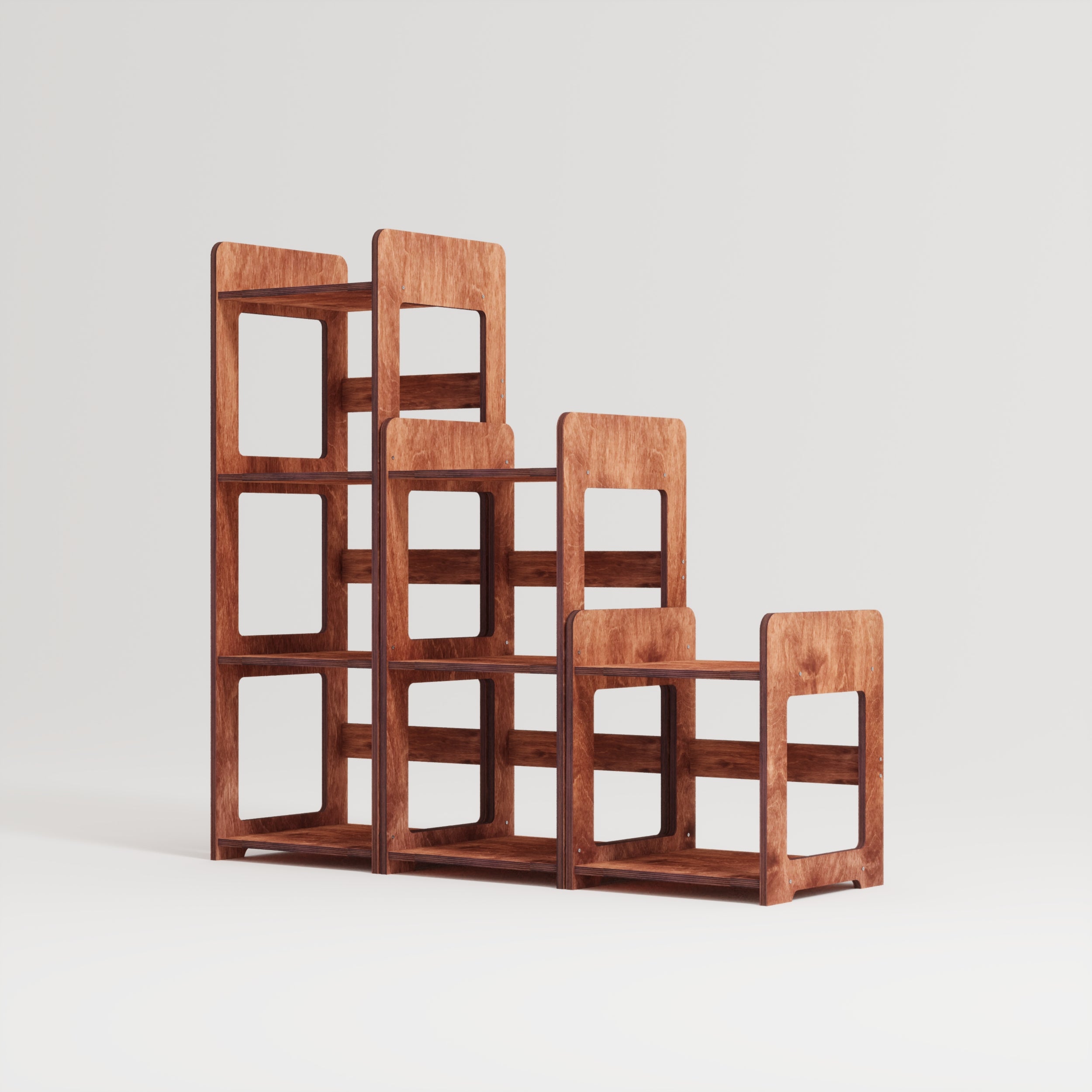 Summit Record Player Stand With Vinyl Storage