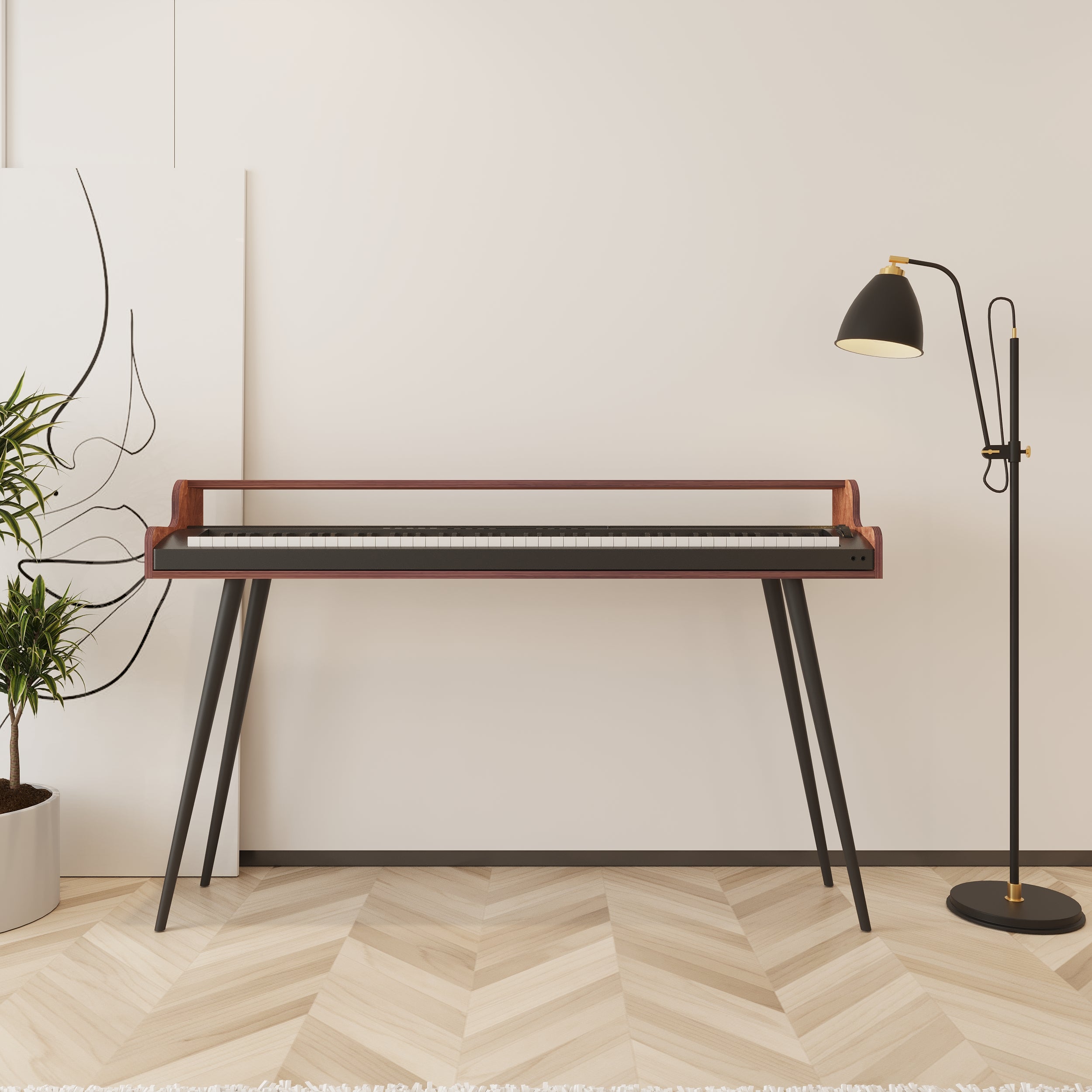 Chime Wooden Keyboard & Piano Stand