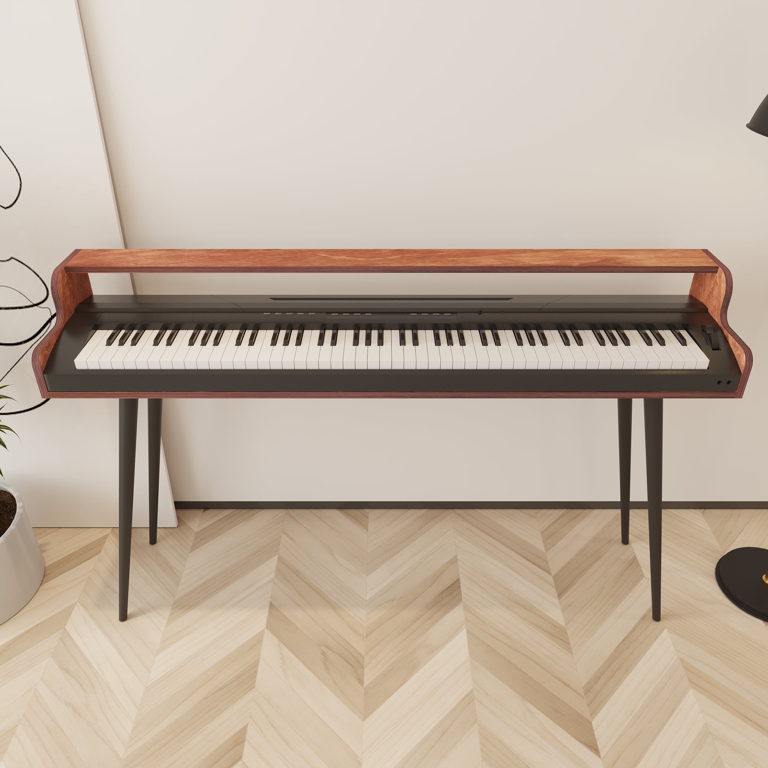 Chime Wooden Keyboard & Piano Stand