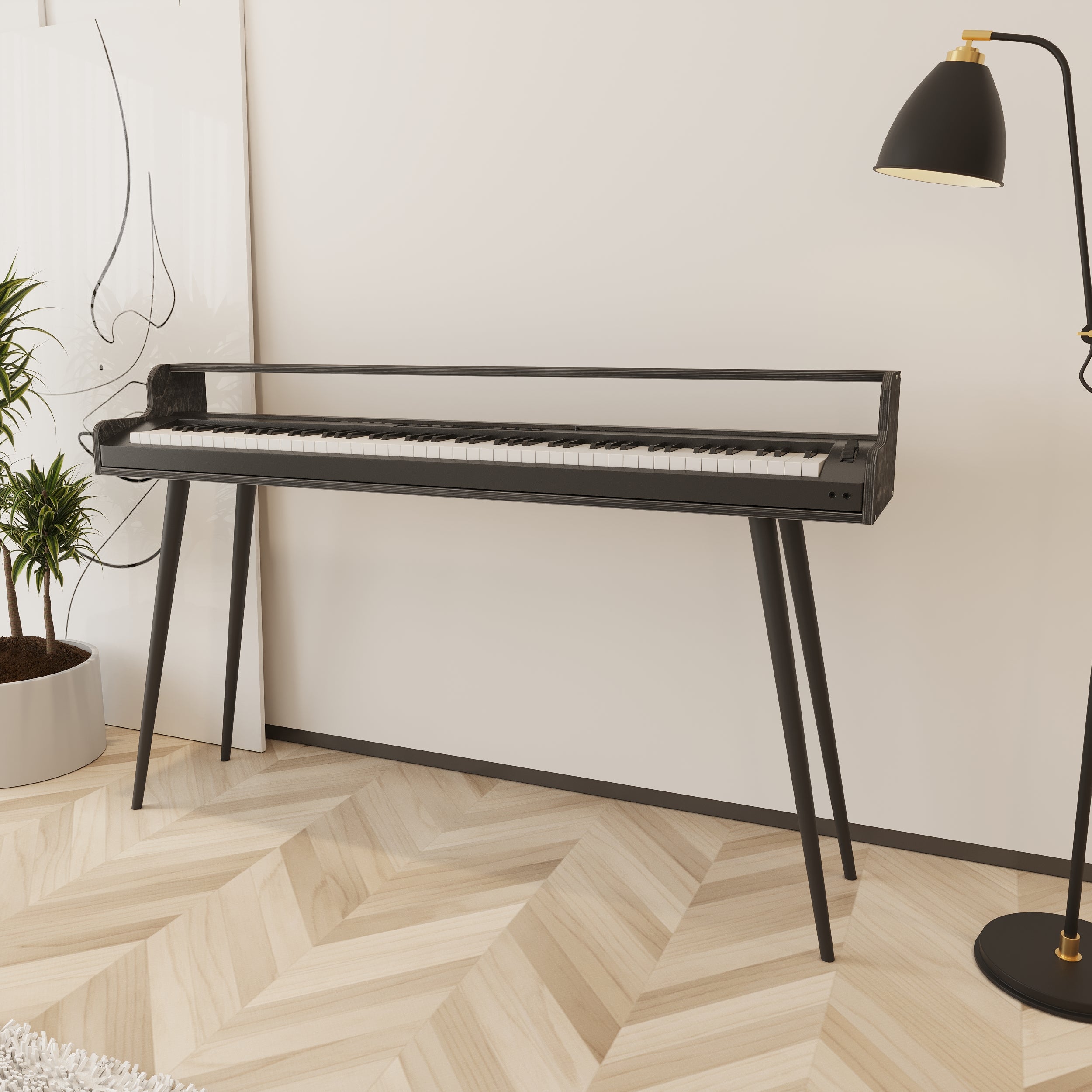 Chime Wooden Keyboard & Piano Stand