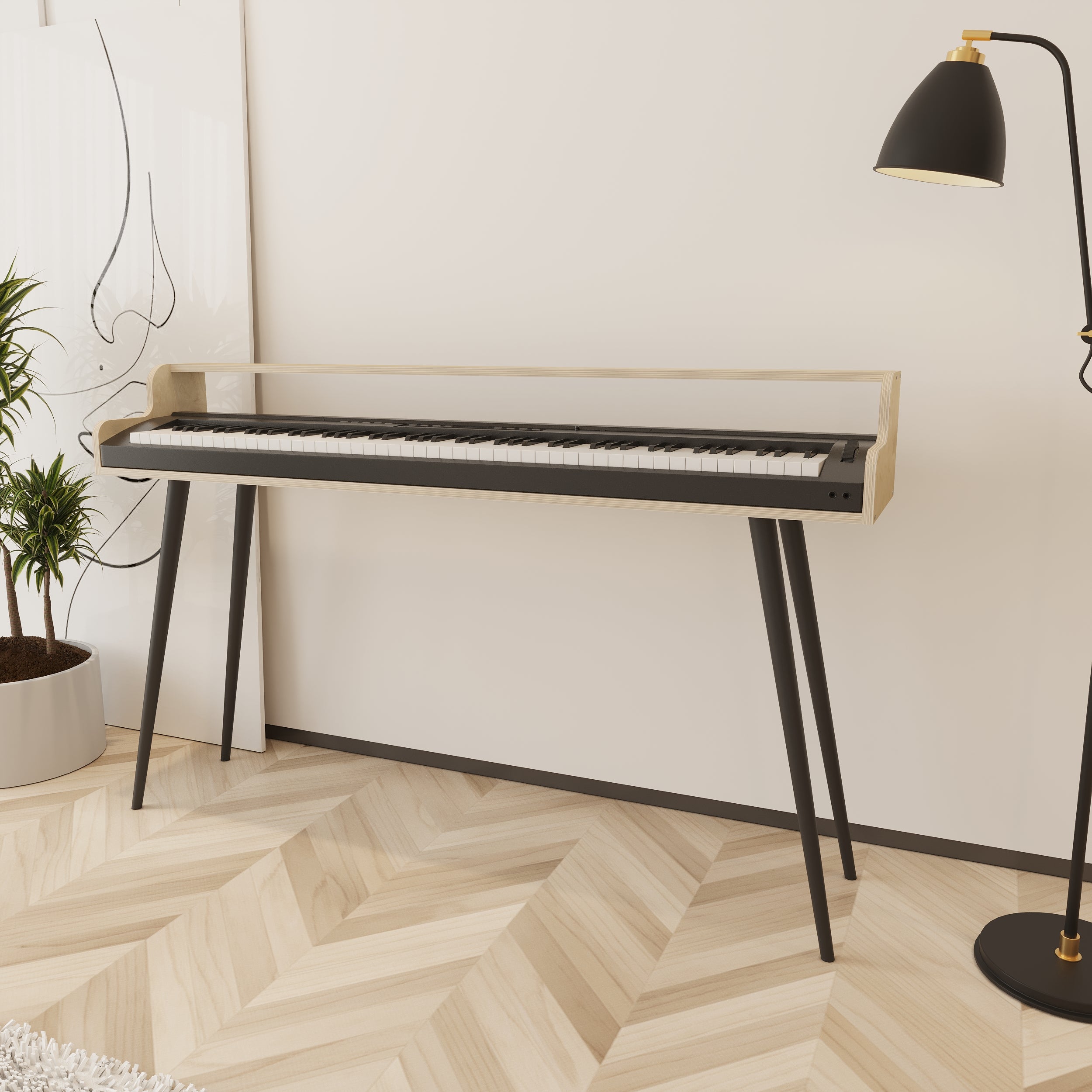 Chime Wooden Keyboard & Piano Stand