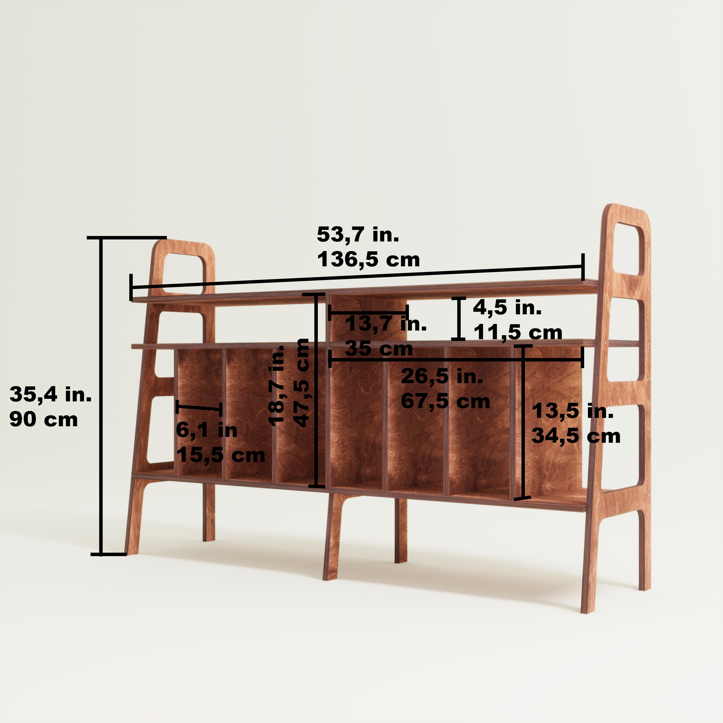 Buzz Record Player Stand Furniture With Storage