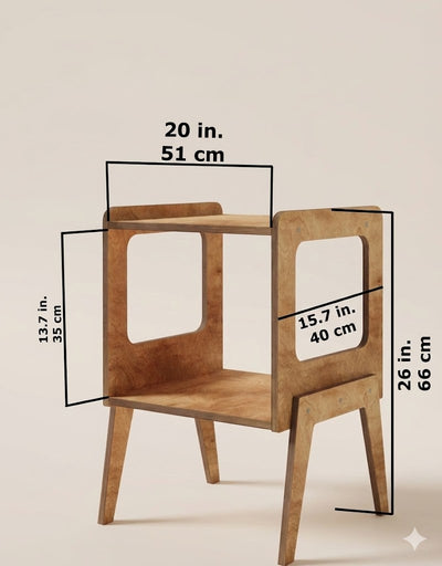 Chord Record Player Stand & Vinyl Storage - Furonic