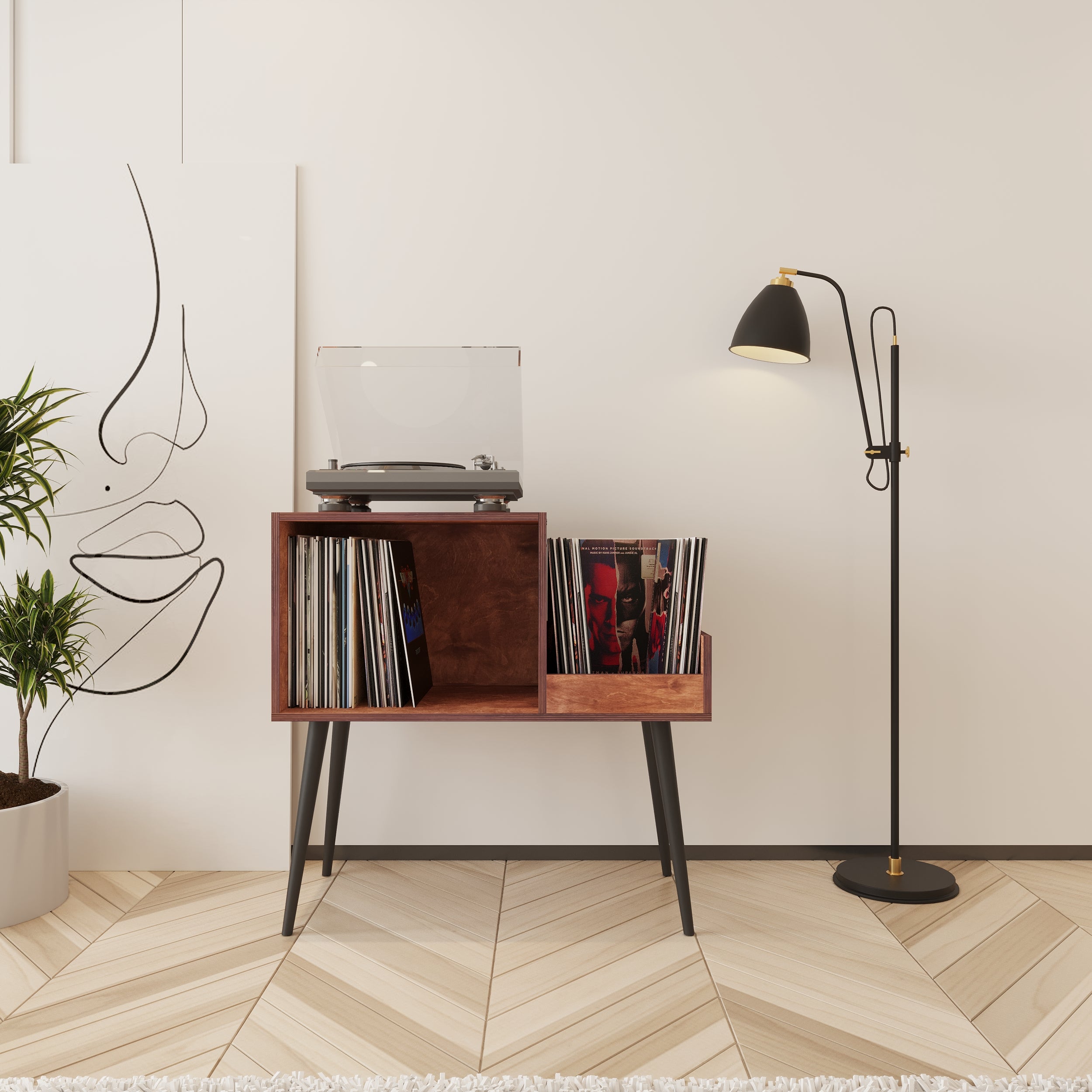 Serenade Meuble Vinyle & Rangement Vinyle