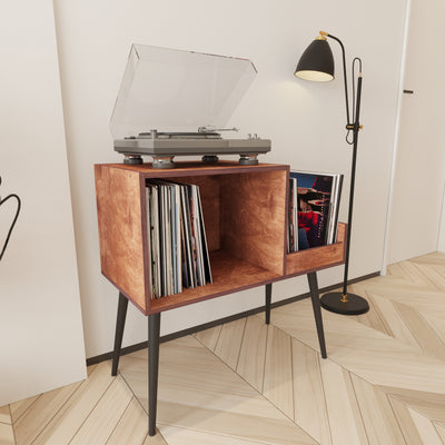 Largo Turntable Stand With Storage - Furonic