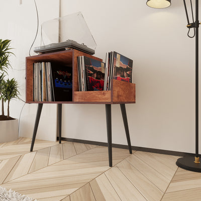 Largo Turntable Stand With Storage - Furonic