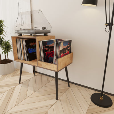 Largo Turntable Stand With Storage - Furonic