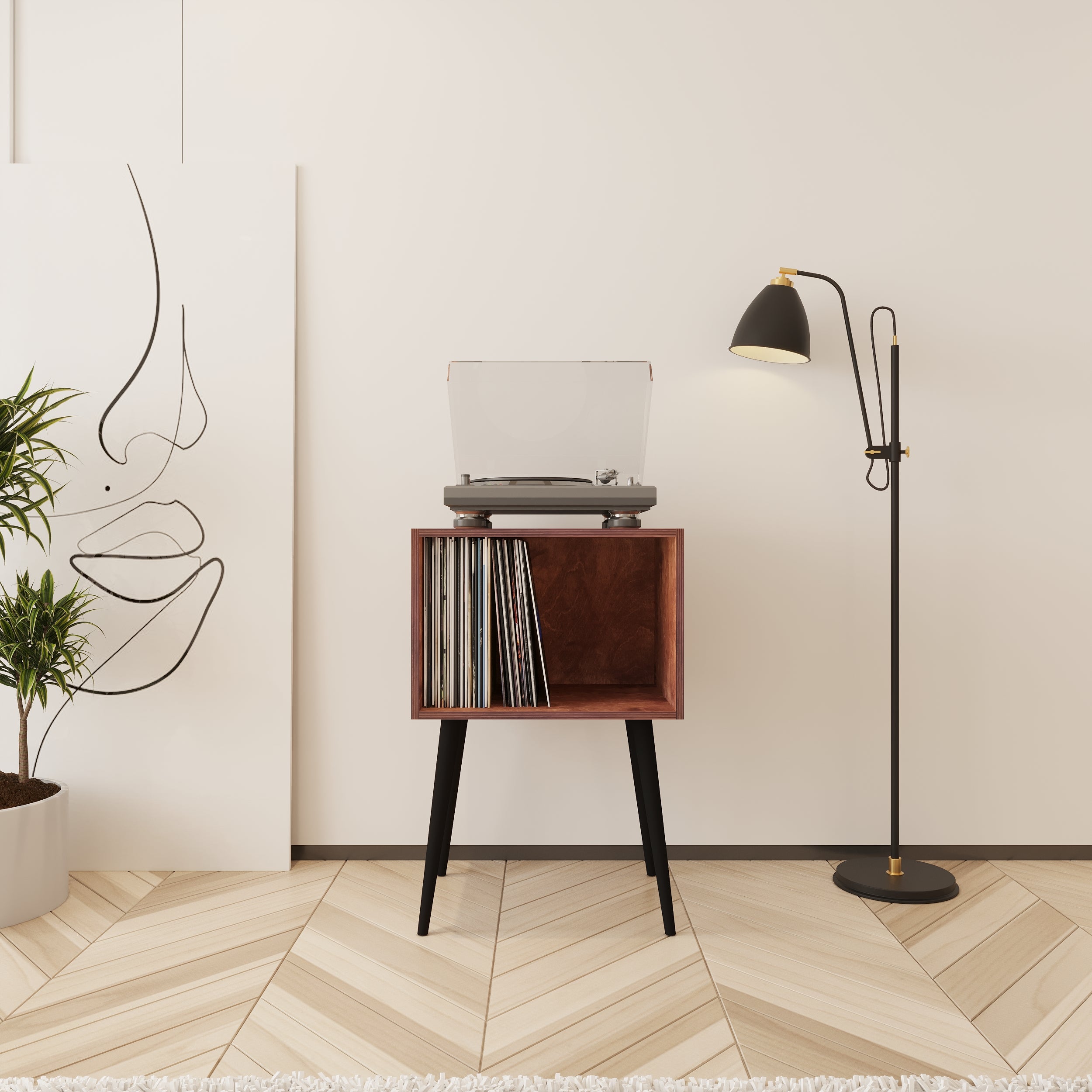 Serenade Meuble Vinyle & Rangement Vinyle