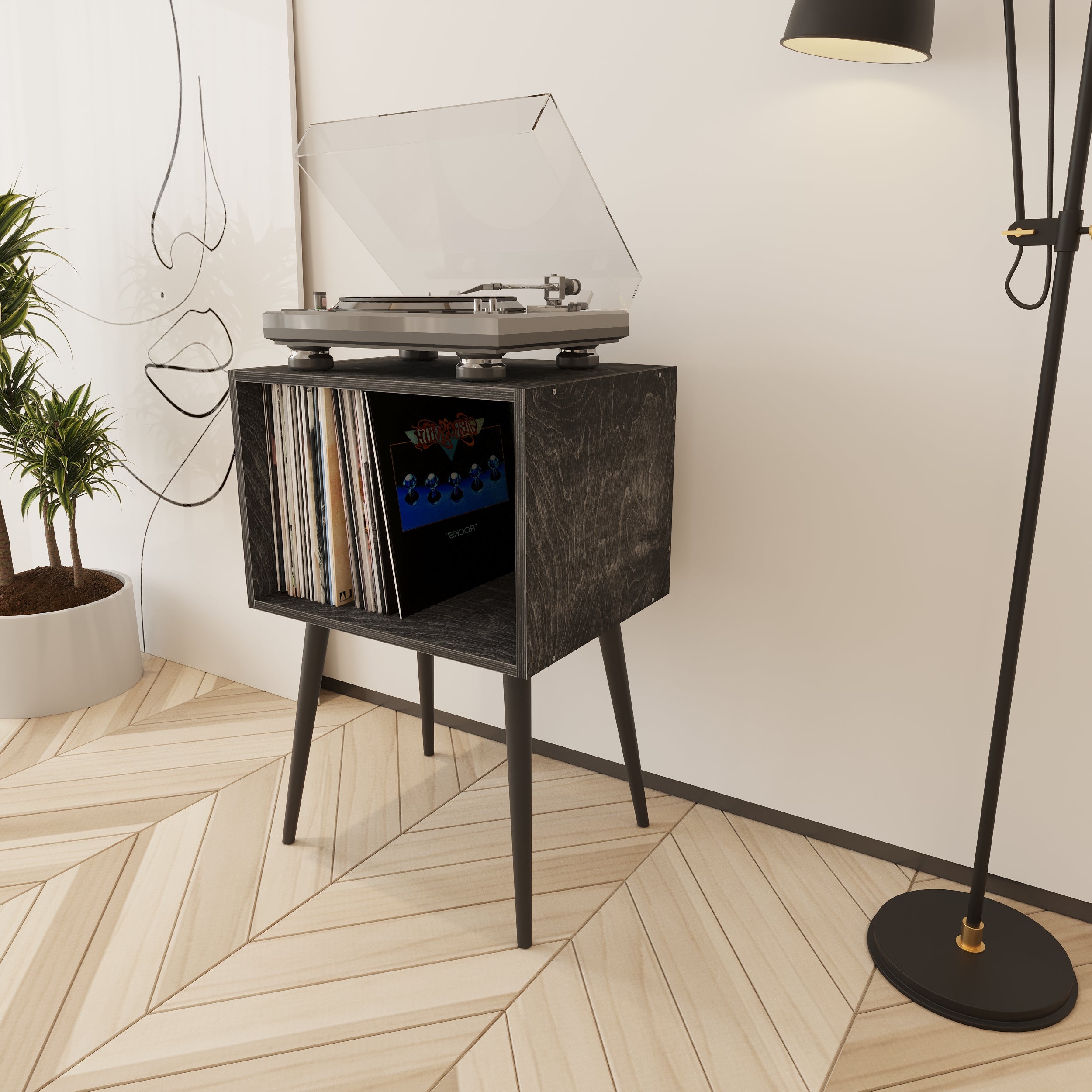 Serenade Meuble Vinyle & Rangement Vinyle