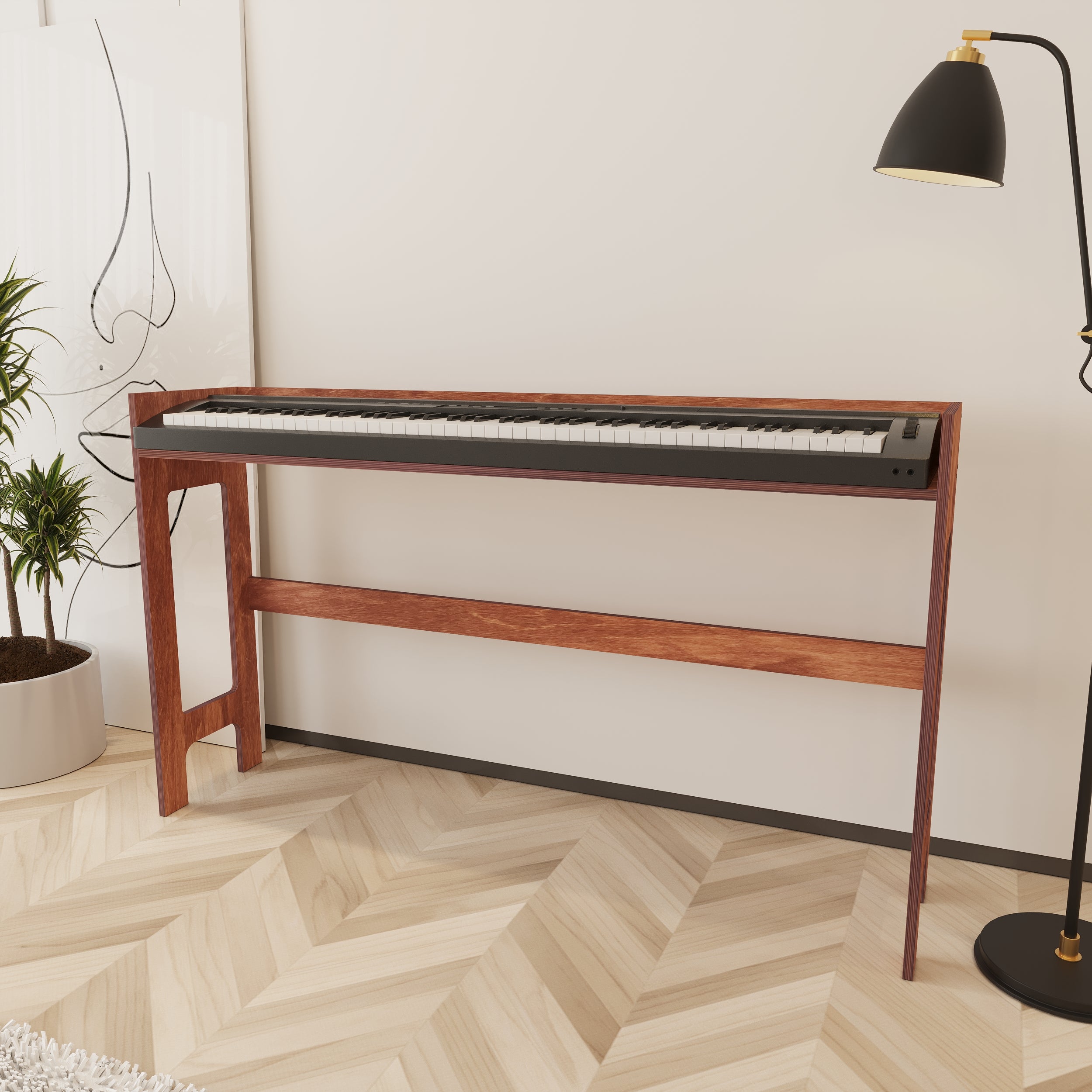 Muse Wooden Keyboard & Piano Stand