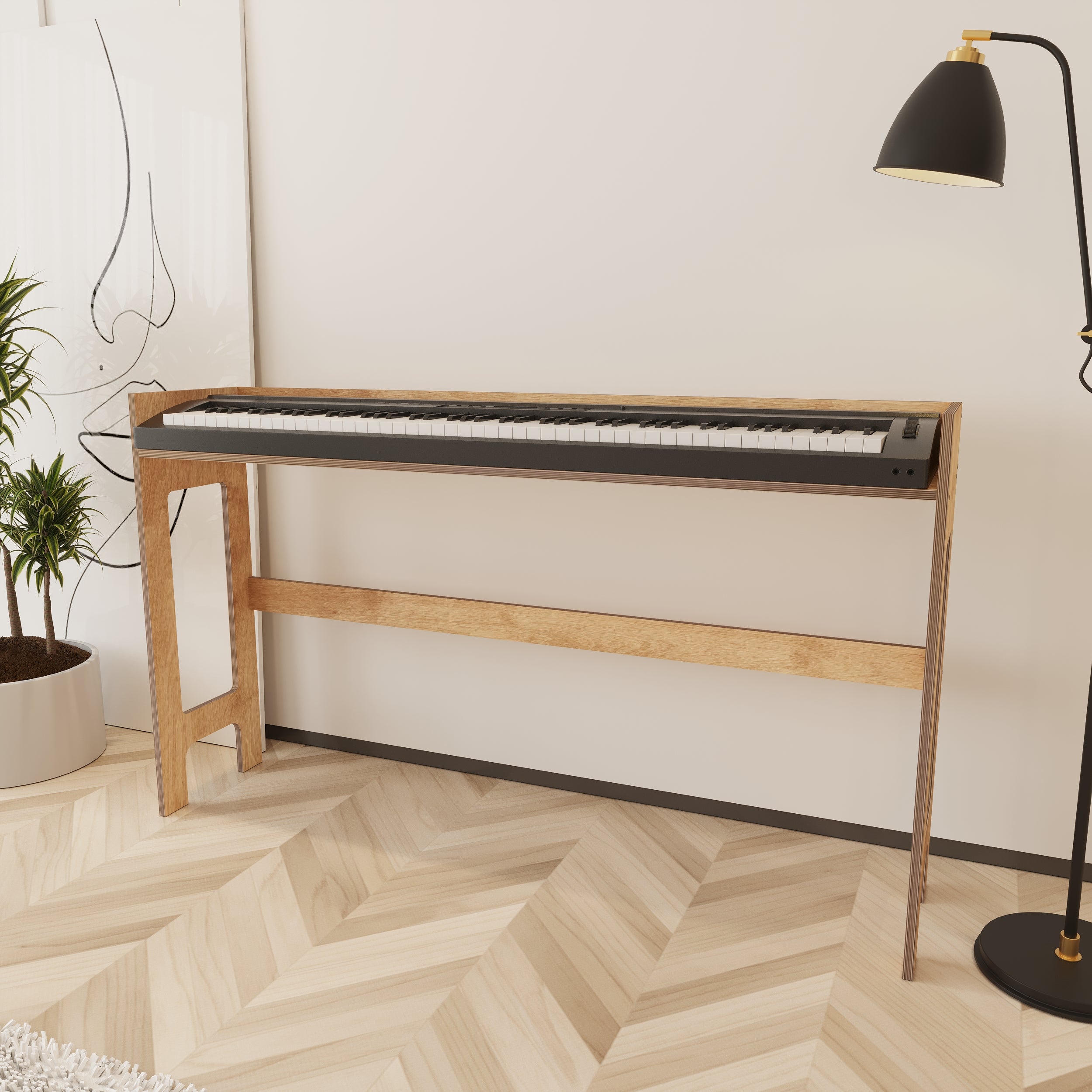 Muse Wooden Keyboard & Piano Stand