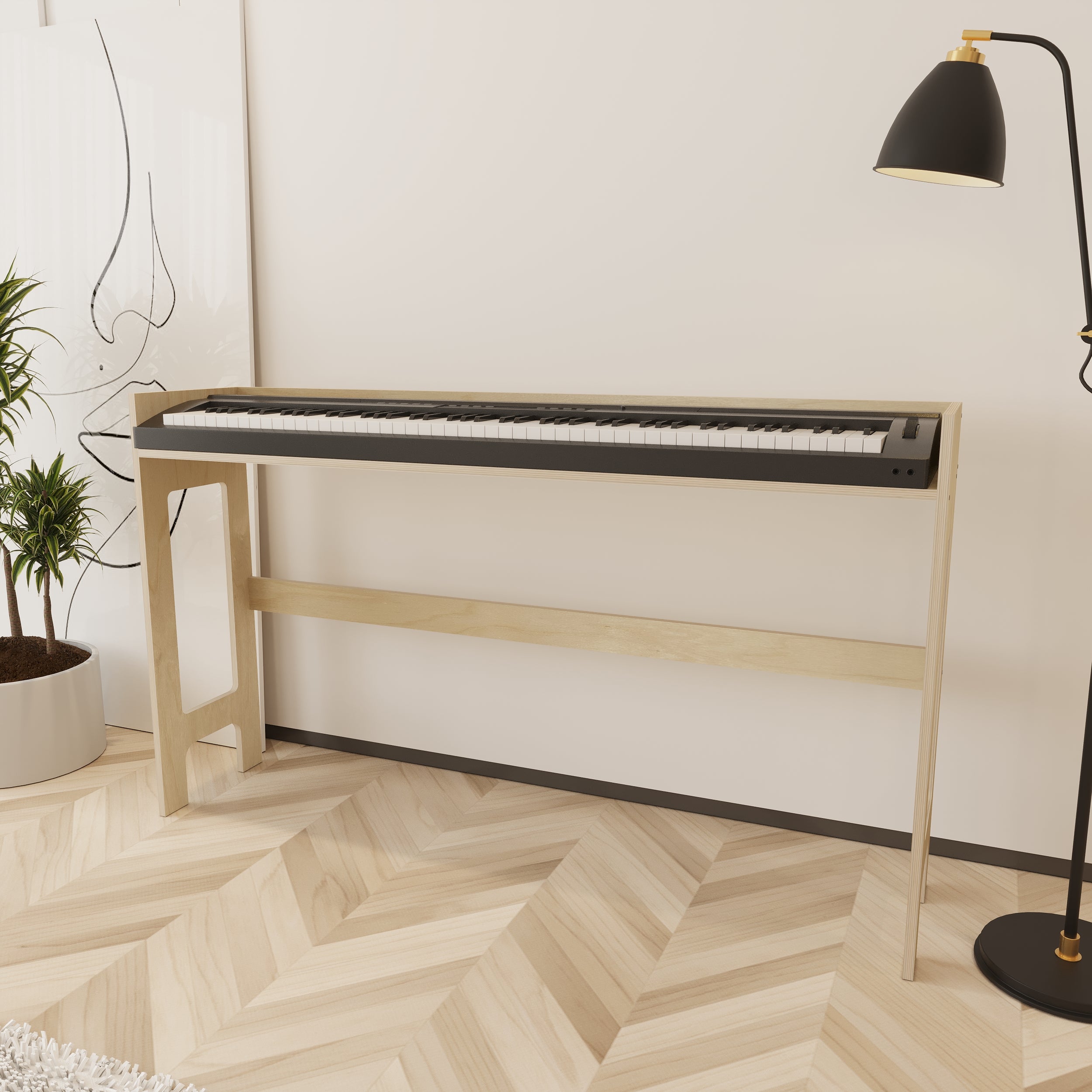 Muse Wooden Keyboard & Piano Stand