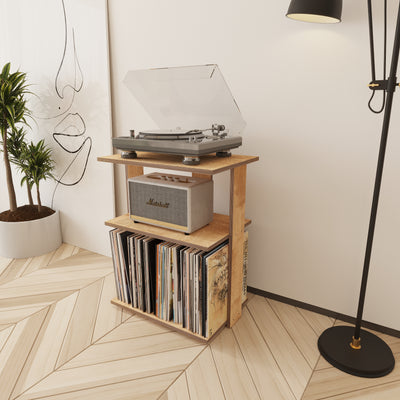 Octave Turntable Stand With Storage - Furonic
