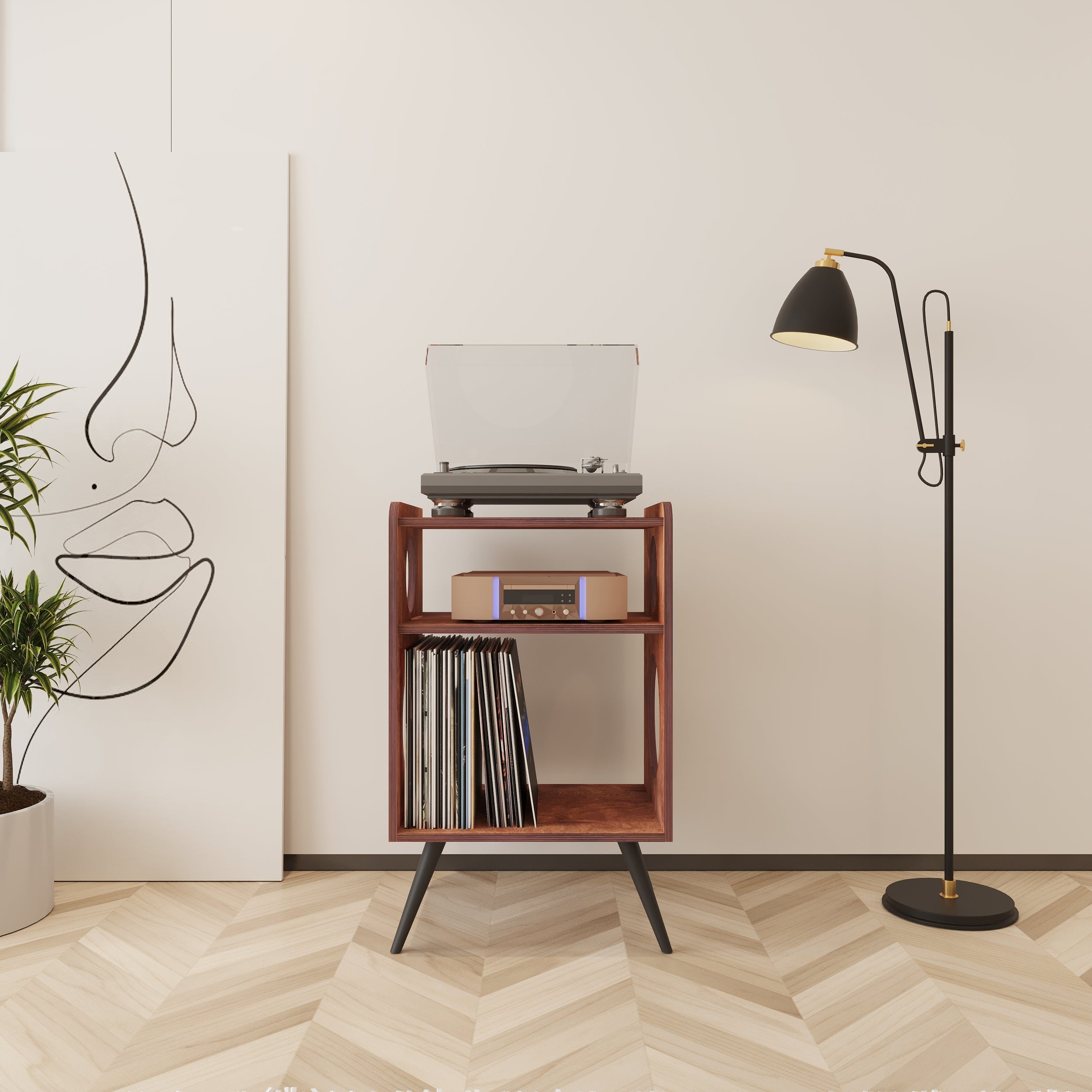  Cadence Meuble Vinyle & Rangement Vinyle
