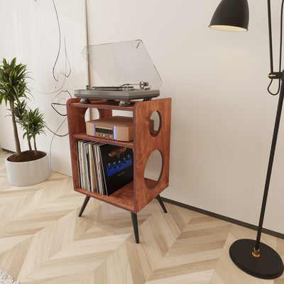 Pluck Record Player Stand With Storage - Furonic