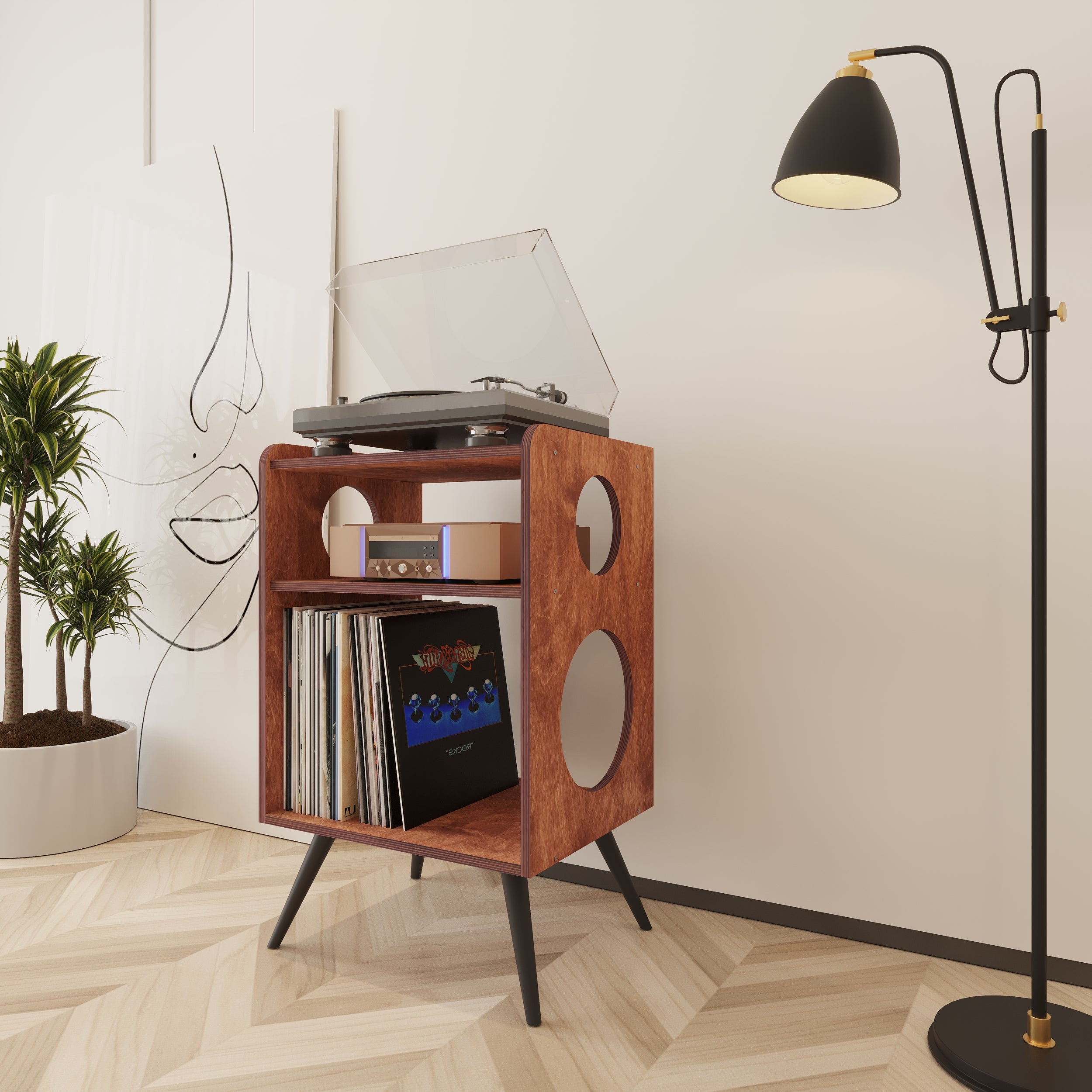  Cadence Meuble Vinyle & Rangement Vinyle