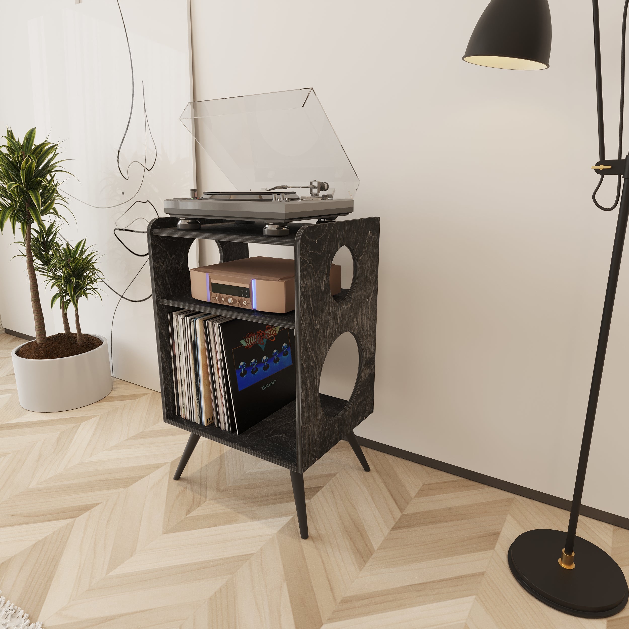  Cadence Meuble Vinyle & Rangement Vinyle