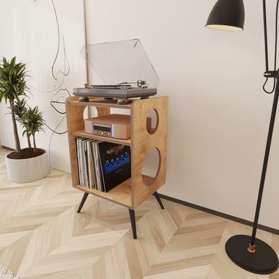 Pluck Record Player Stand With Storage - Furonic