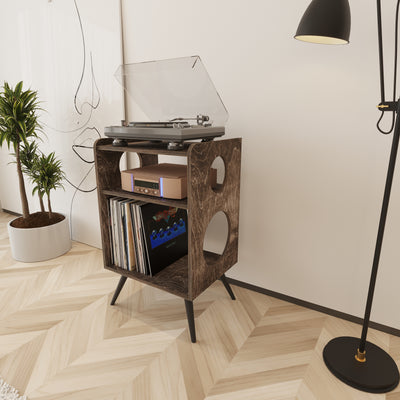 Pluck Record Player Stand With Storage - Furonic