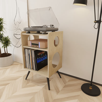 Pluck Record Player Stand With Storage - Furonic