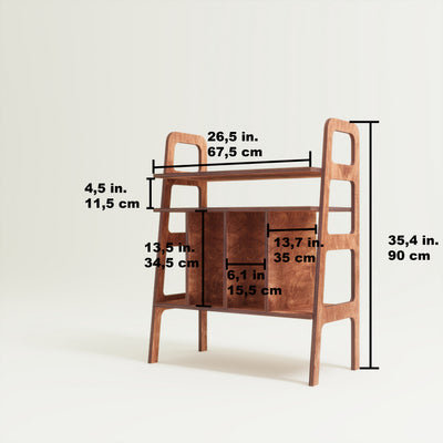 Sharp Record Player Stand - Furonic