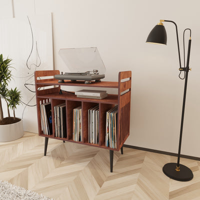 Strain Record Player Stand With Storage - Furonic