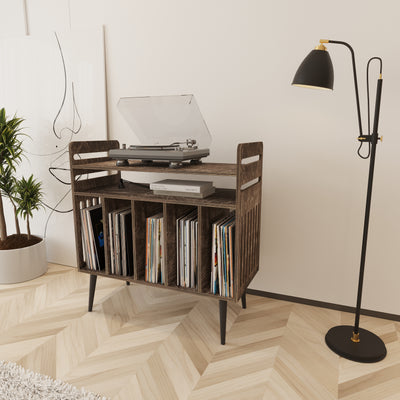 Strain Record Player Stand With Storage - Furonic