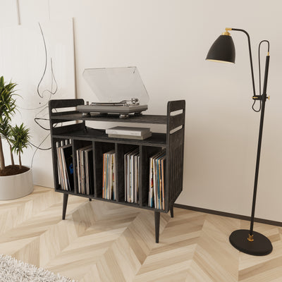 Strain Record Player Stand With Storage - Furonic