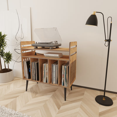 Strain Record Player Stand With Storage - Furonic